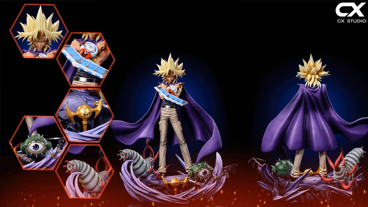 Preventa Resina Marik Ishtar & El Dragon Alado de Ra Figura Yu-Gi-Oh! CX Estudio