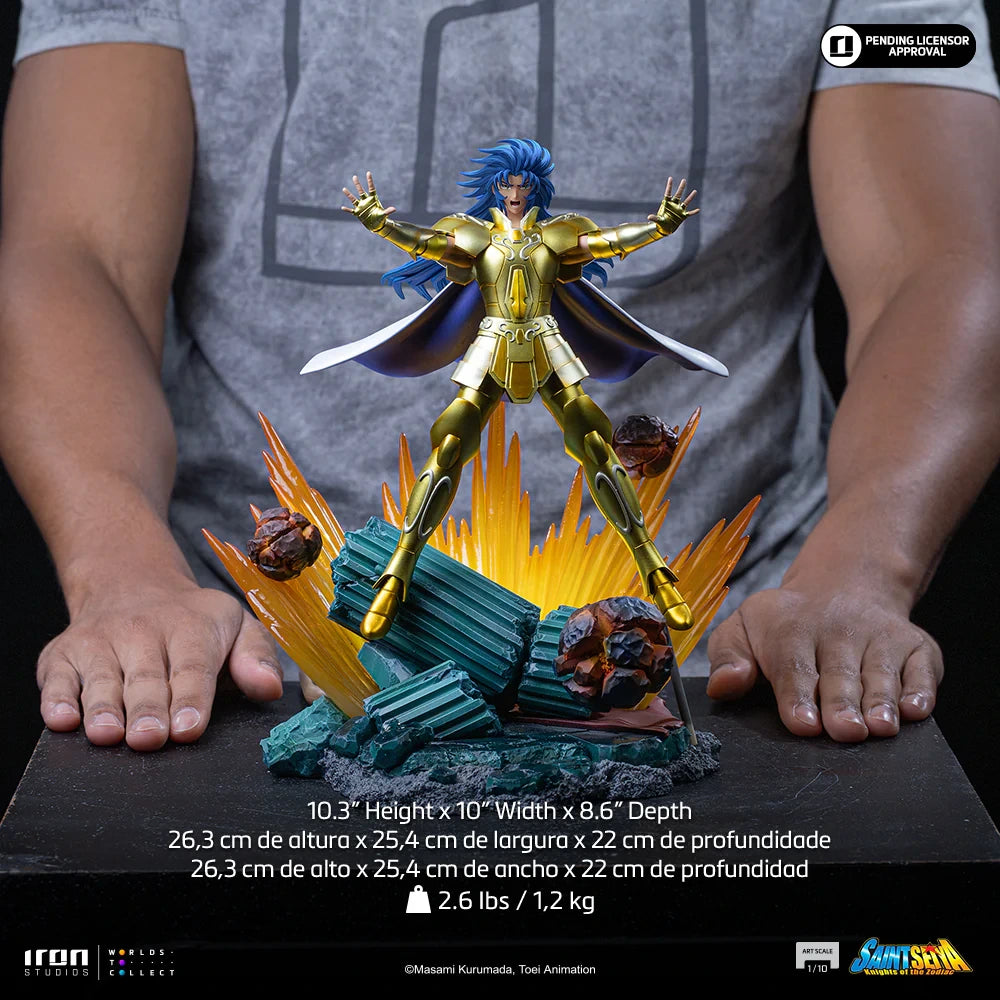 Preventa Resina Geminis de Saga Figura Caballeros del Zodiako Iron (Licencia) Estudio