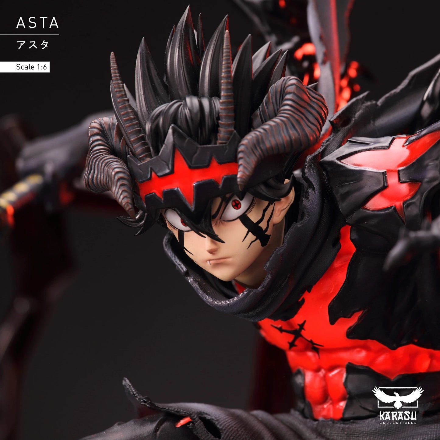 Preventa Resina Asta Figura Black Clover Karasu Estudio