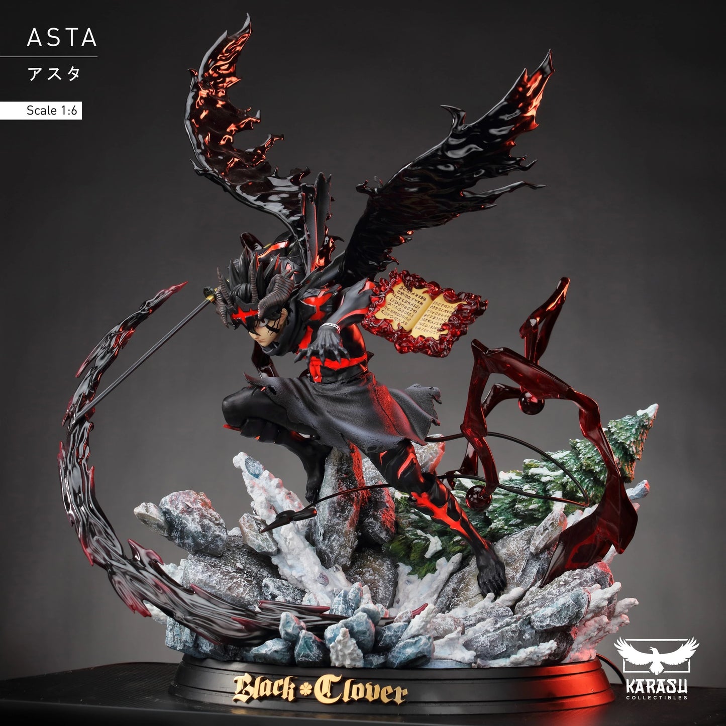 Preventa Resina Asta Figura Black Clover Karasu Estudio