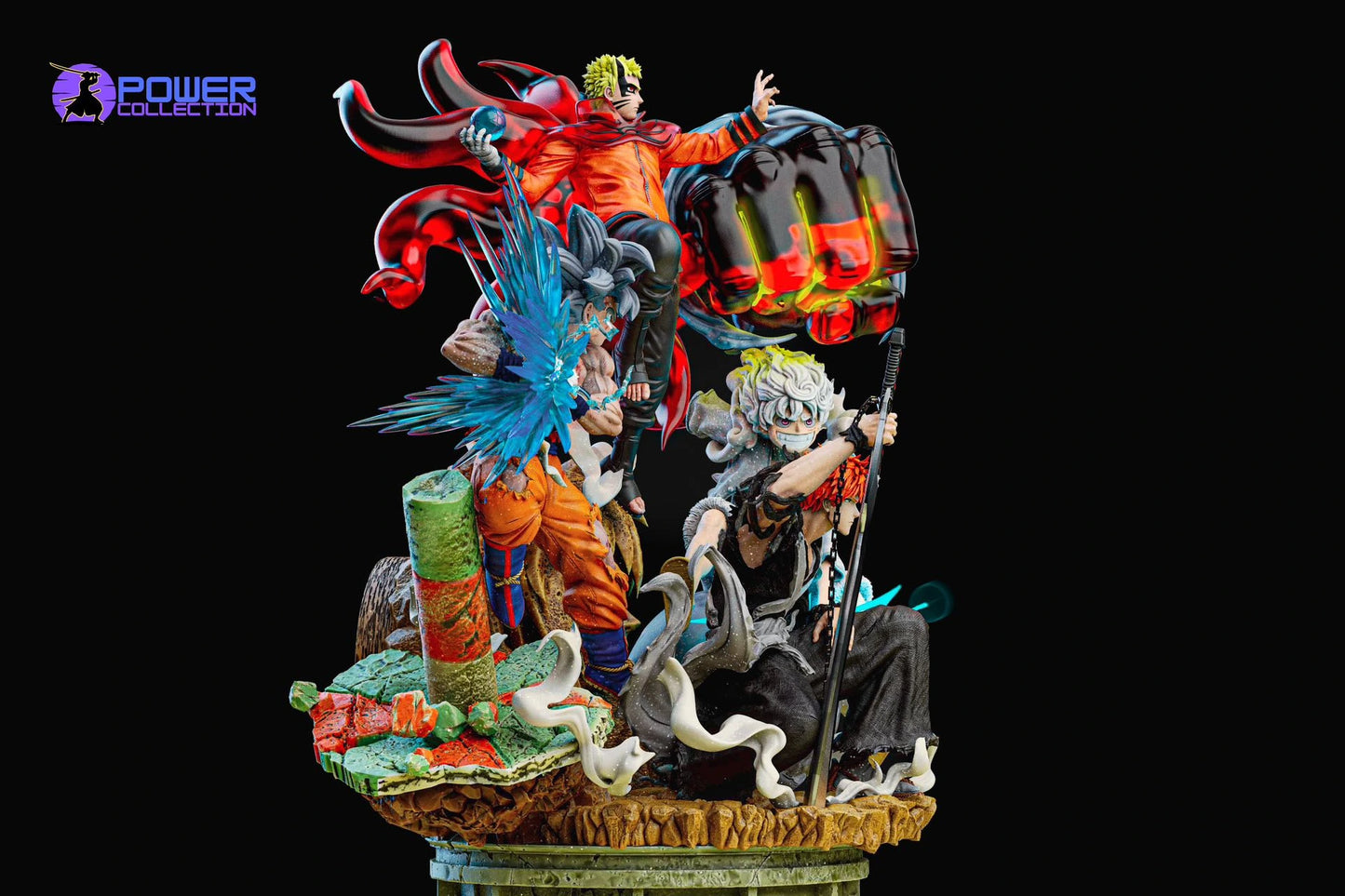 Preventa Resina Ichigo, Luffy, Naruto y Goku Figura Bleach, Naruto, One Piece y Dragon Ball Power Collection Estudio