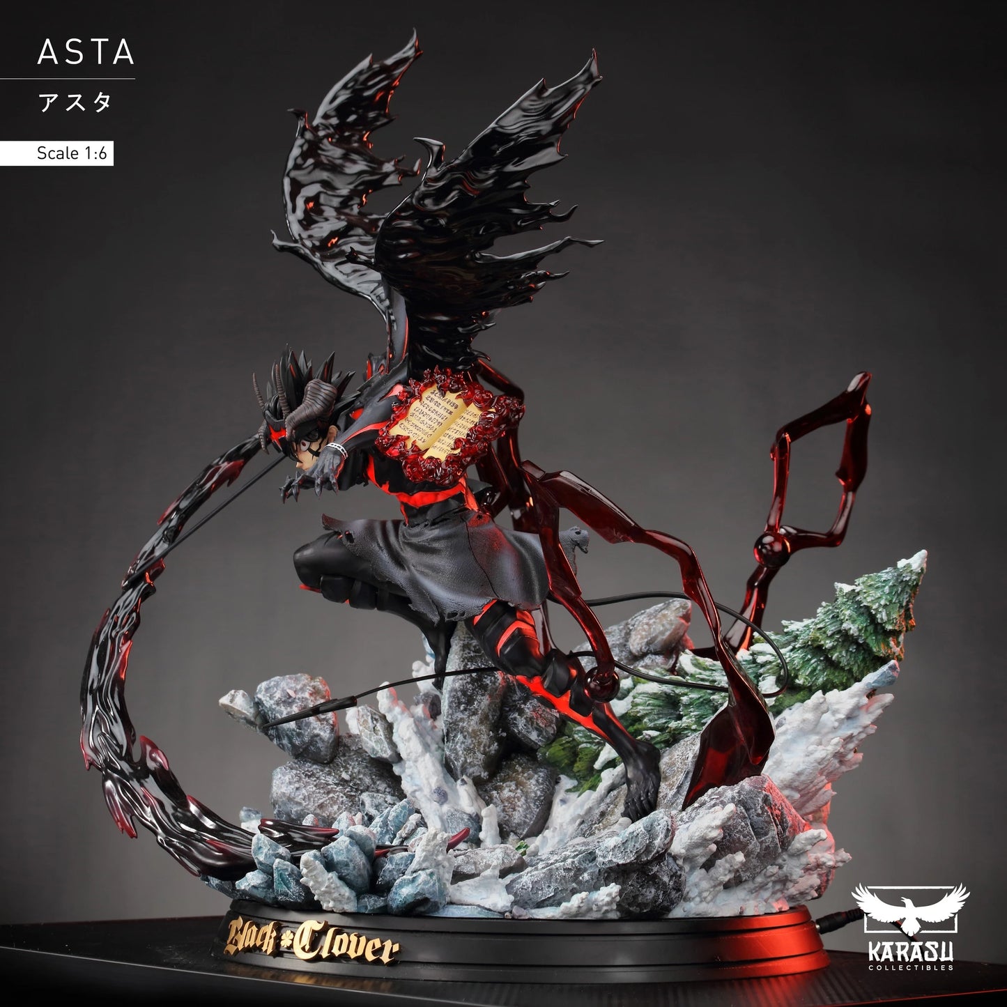 Preventa Resina Asta Figura Black Clover Karasu Estudio