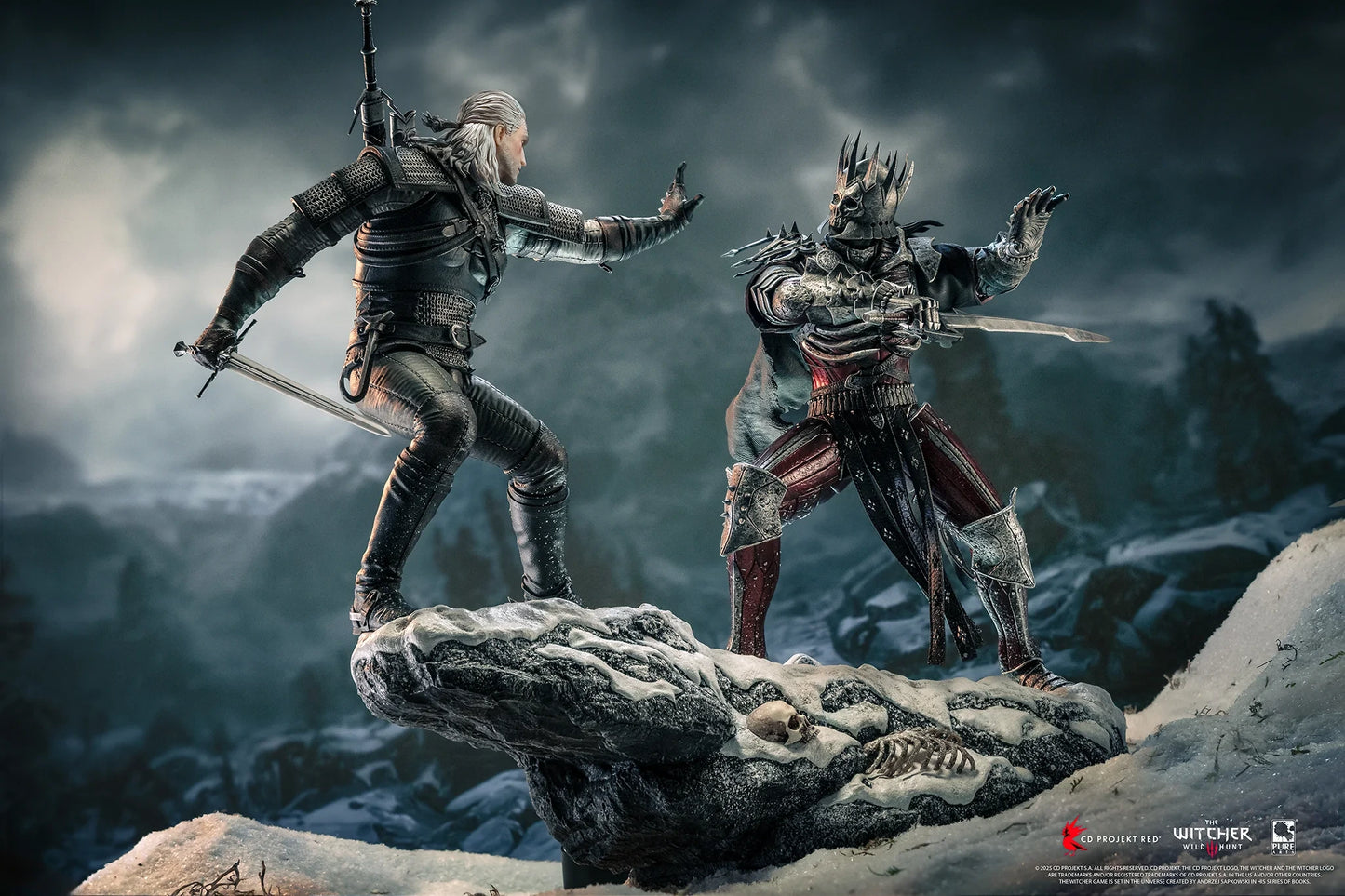 Preventa Resina Geralt vs Eredin Figura The Witcher 3 Pure Arts (Licencia) Estudio