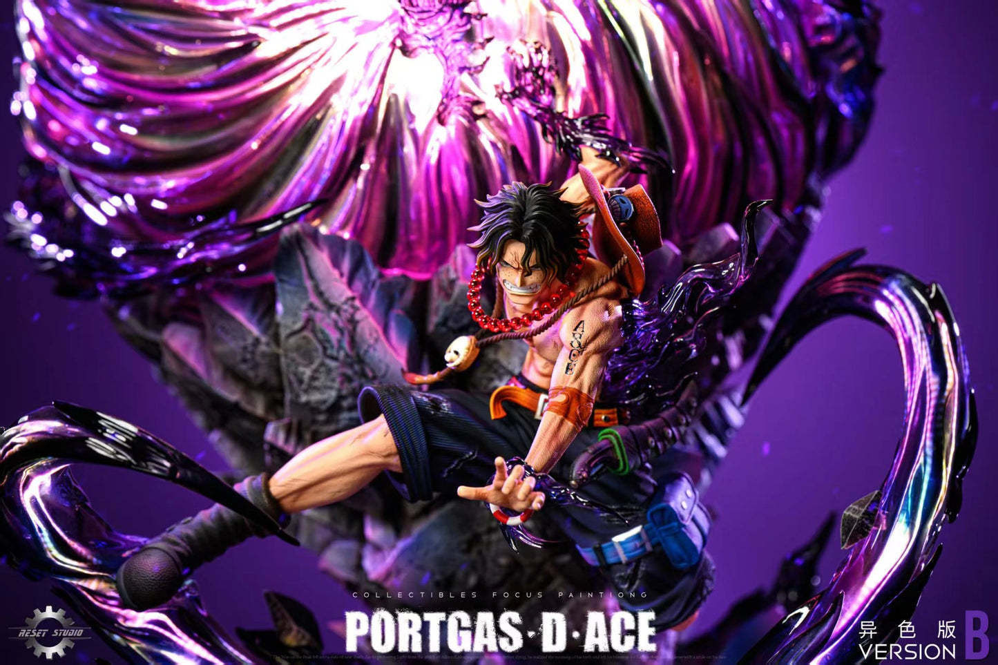 Preventa Resina Portgas D. Ace  Figura One Piece Reset Estudio