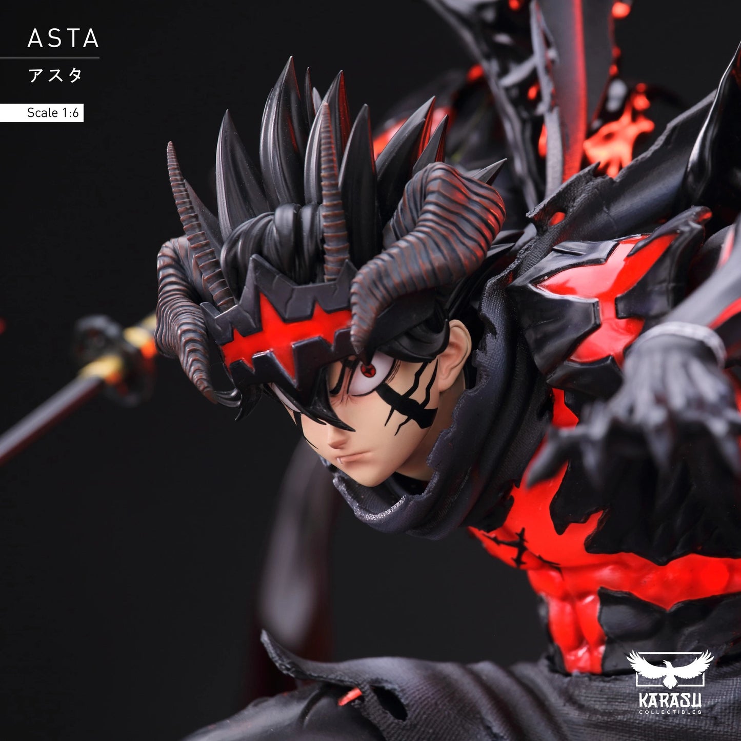 Preventa Resina Asta Figura Black Clover Karasu Estudio