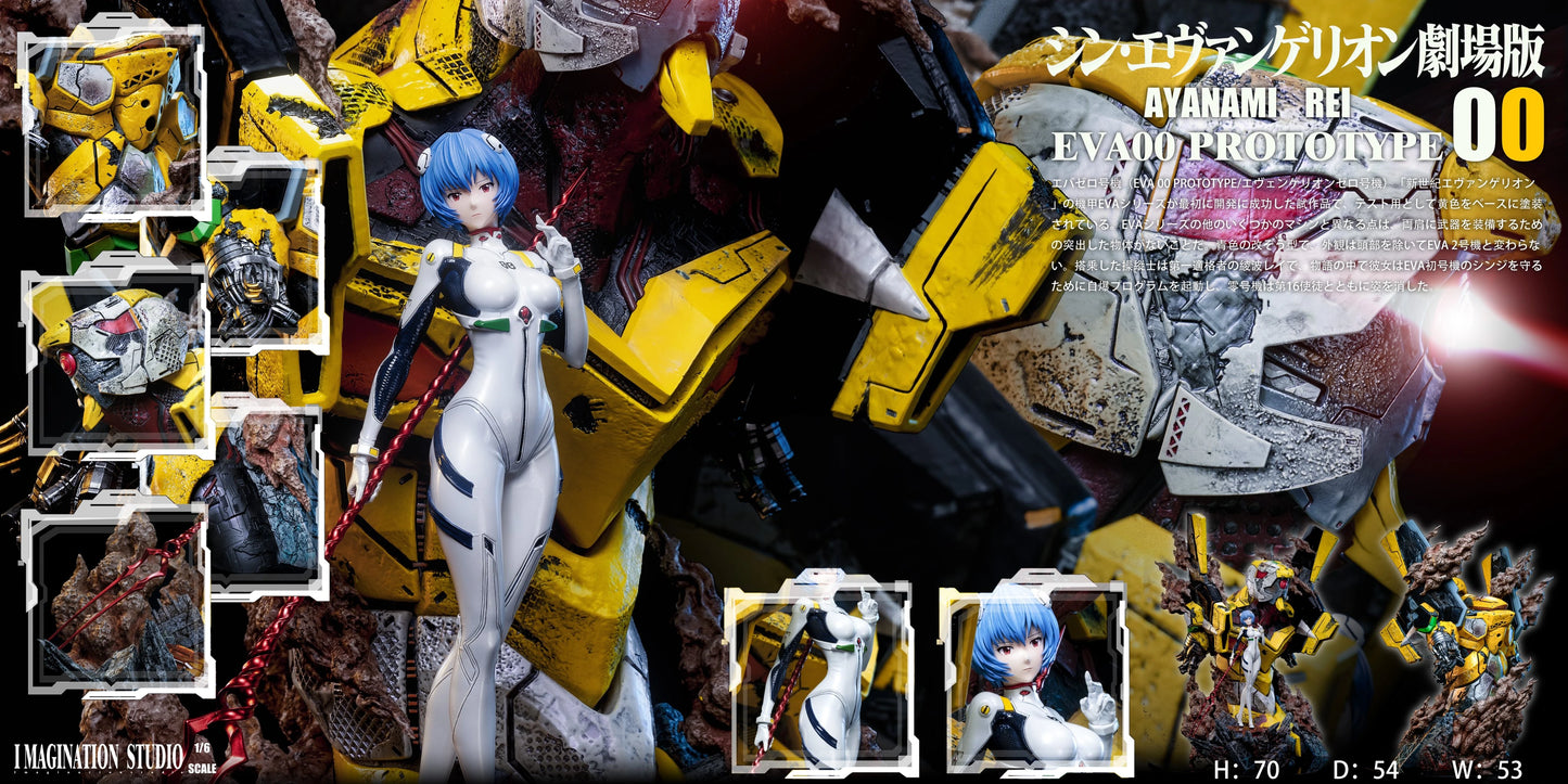 Preventa Resina Asuka Langley & Rei Ayanami Figura Evangelion Imagination Estudio