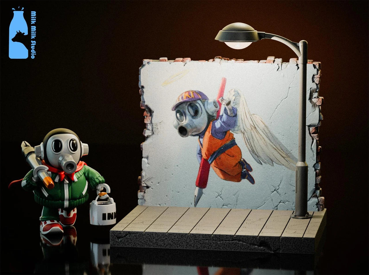 Preventa Resina Akira Toriyama Figura Dragon Ball Milk Milk Estudio