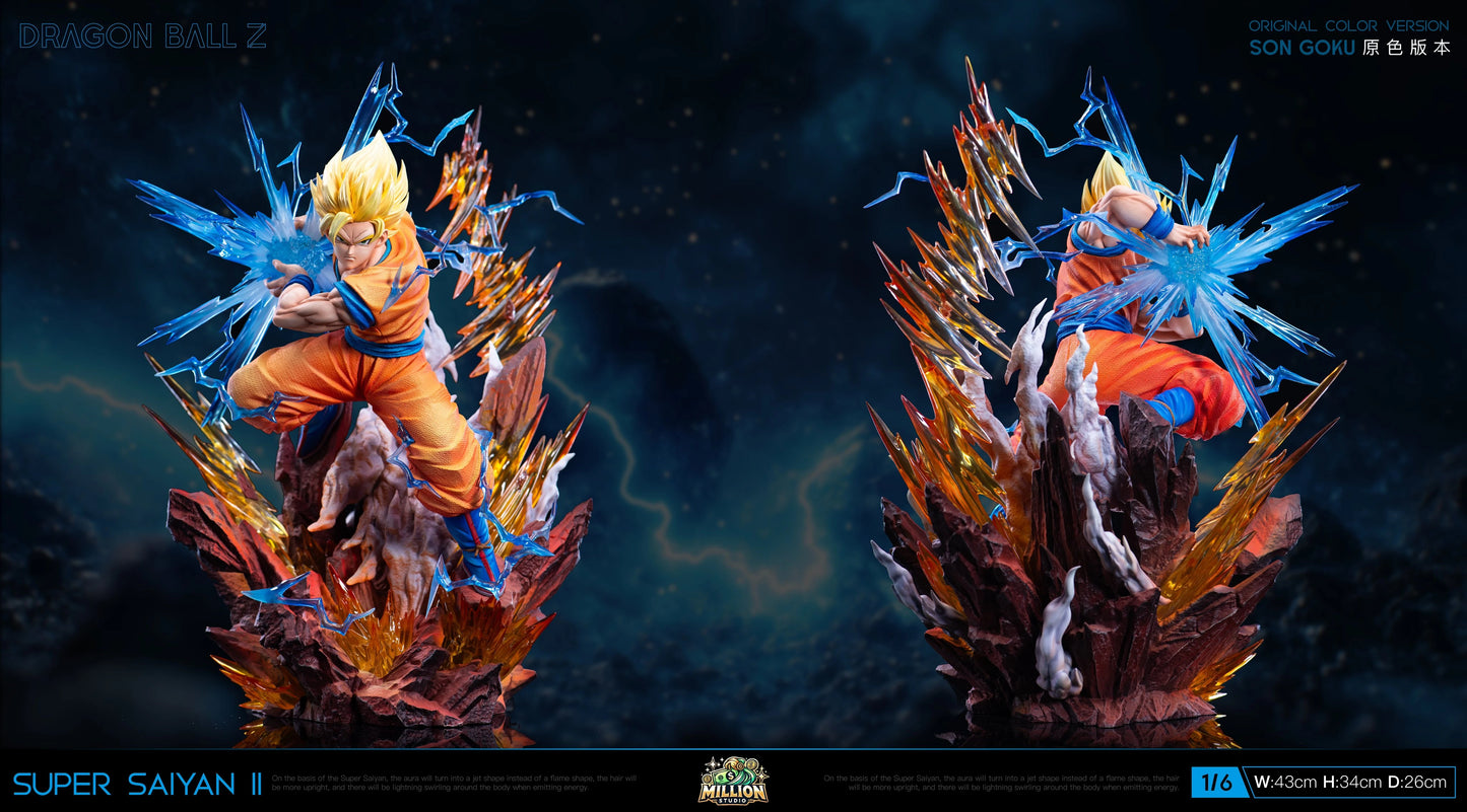Preventa Resina Goku SSJ2 Figura Dragon Ball Million Estudio