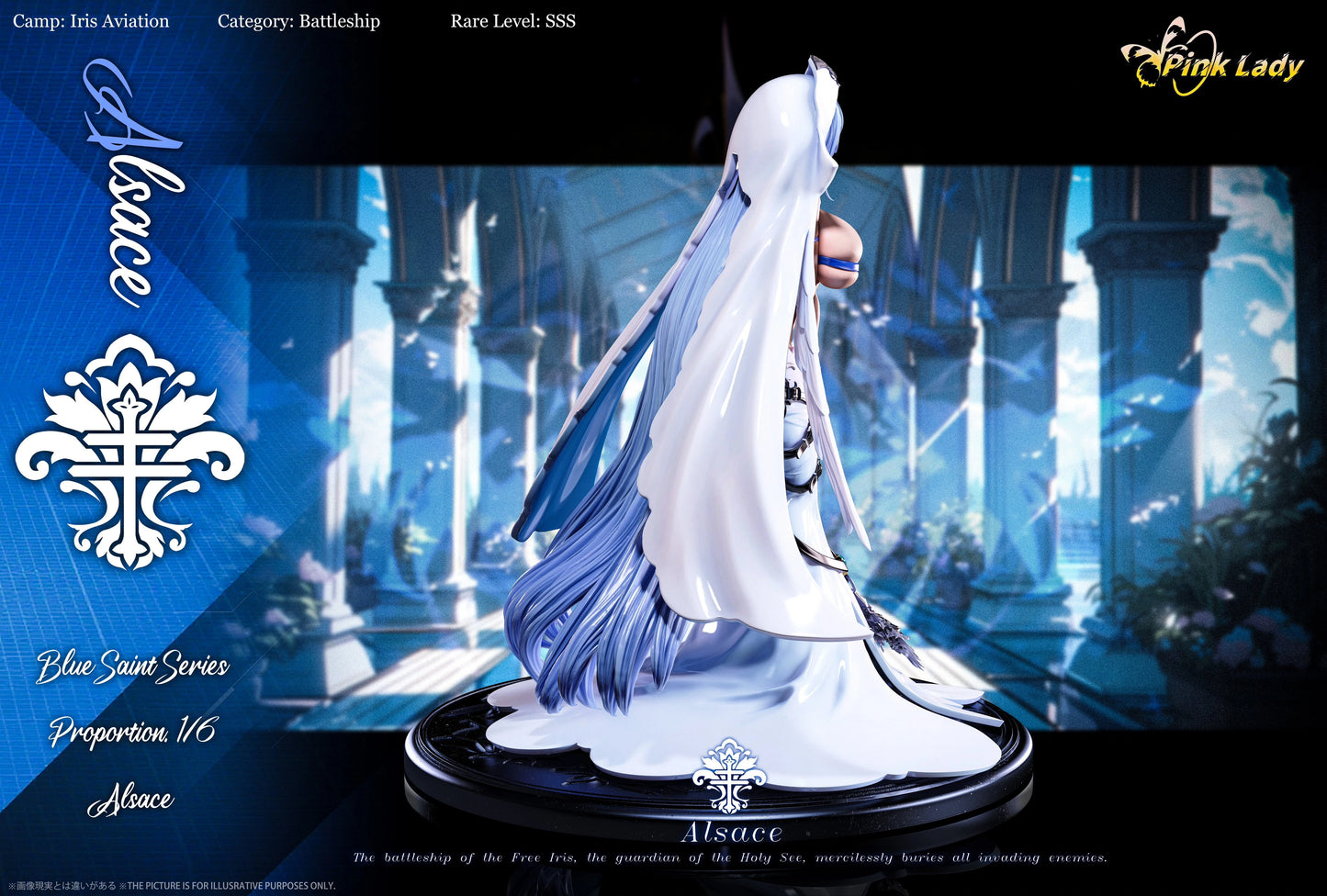 Preventa Resina Alsace Figura Azur Lane Pink Lady Estudio
