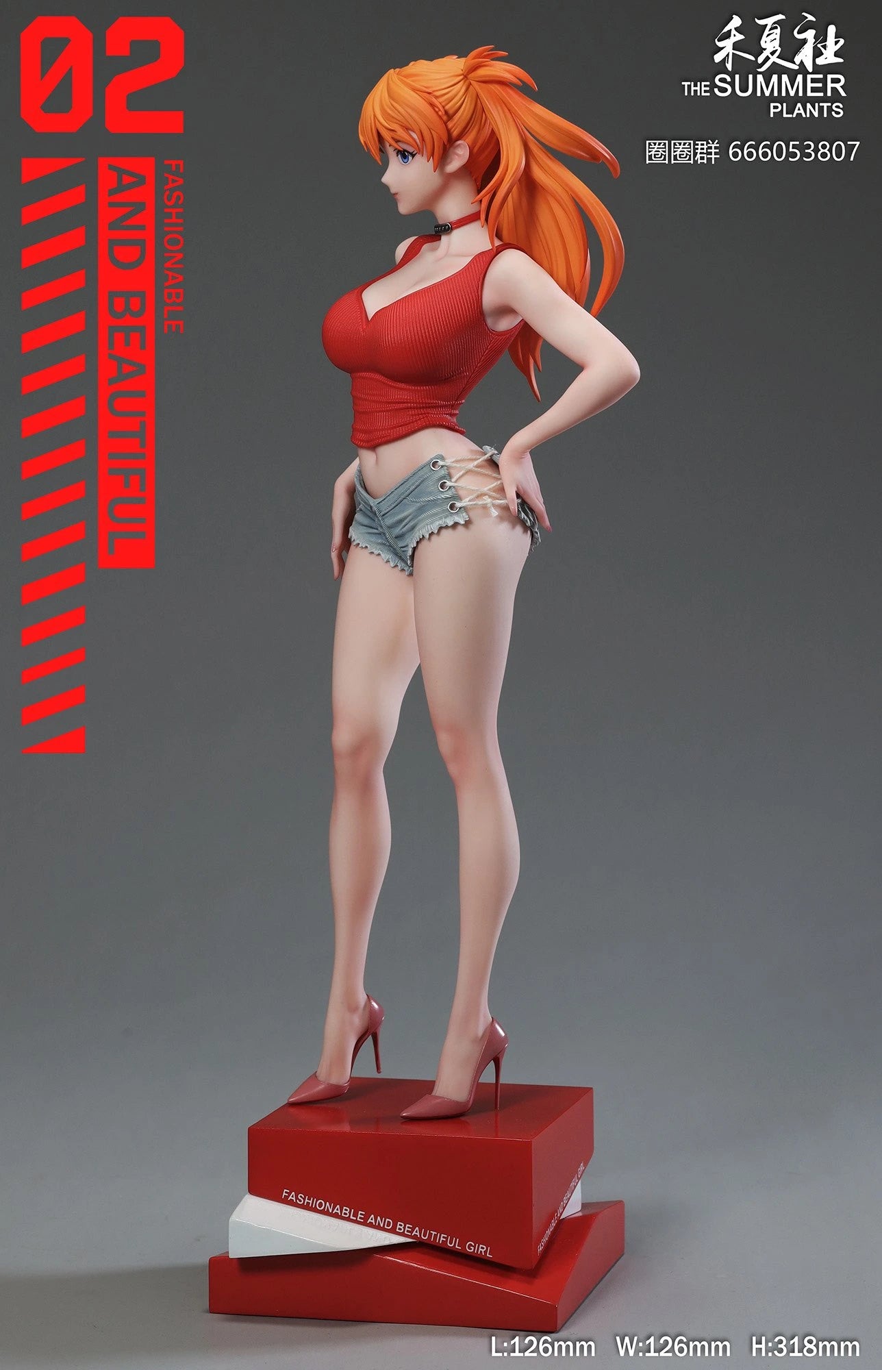 Preventa Resina Asuka Figura Evangelion The Summer Plants Estudio