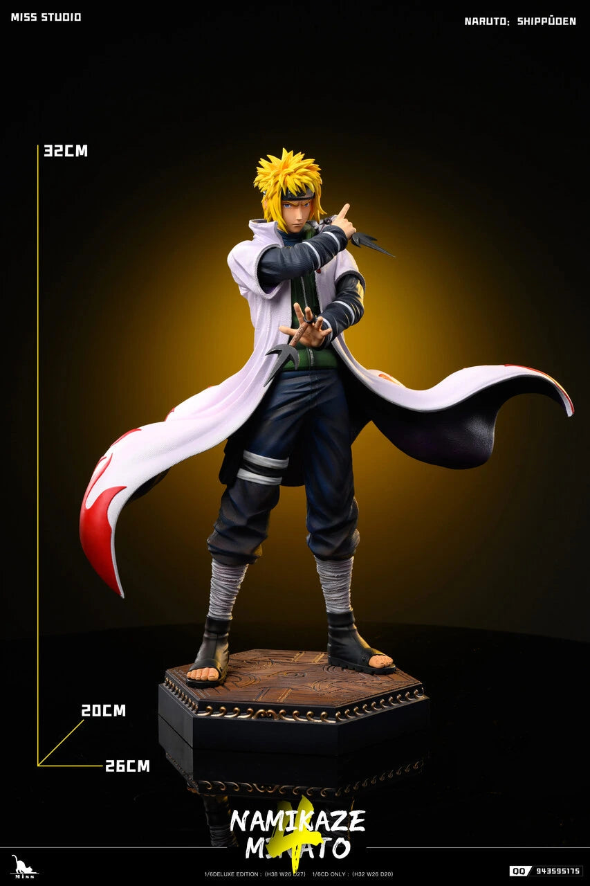 Preventa Resina Minato Namikaze Figura Naruto Miss Estudio