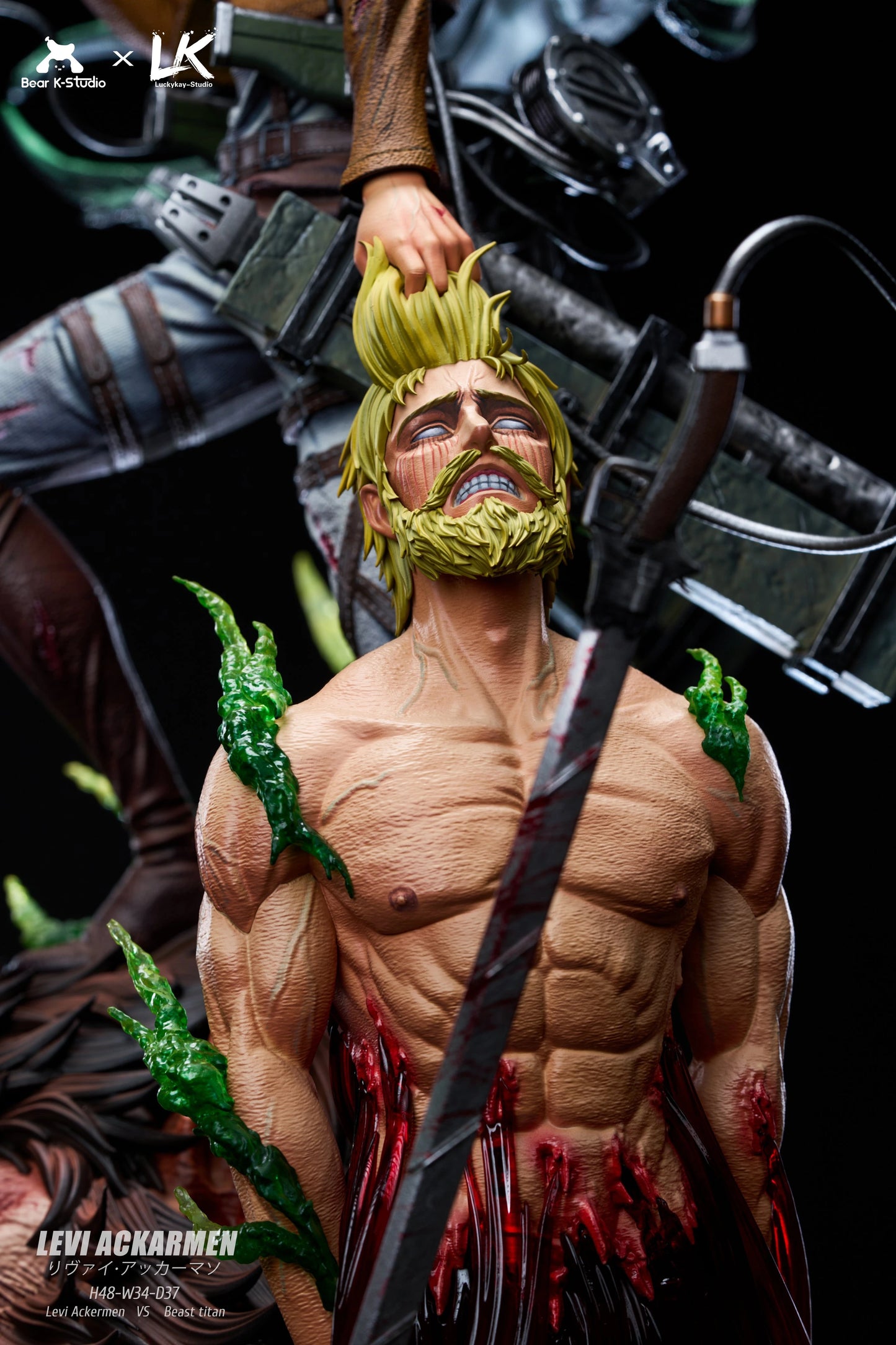 Preventa Resina Levi vs Zeke Figura Attack On Titan BK & LK Estudio