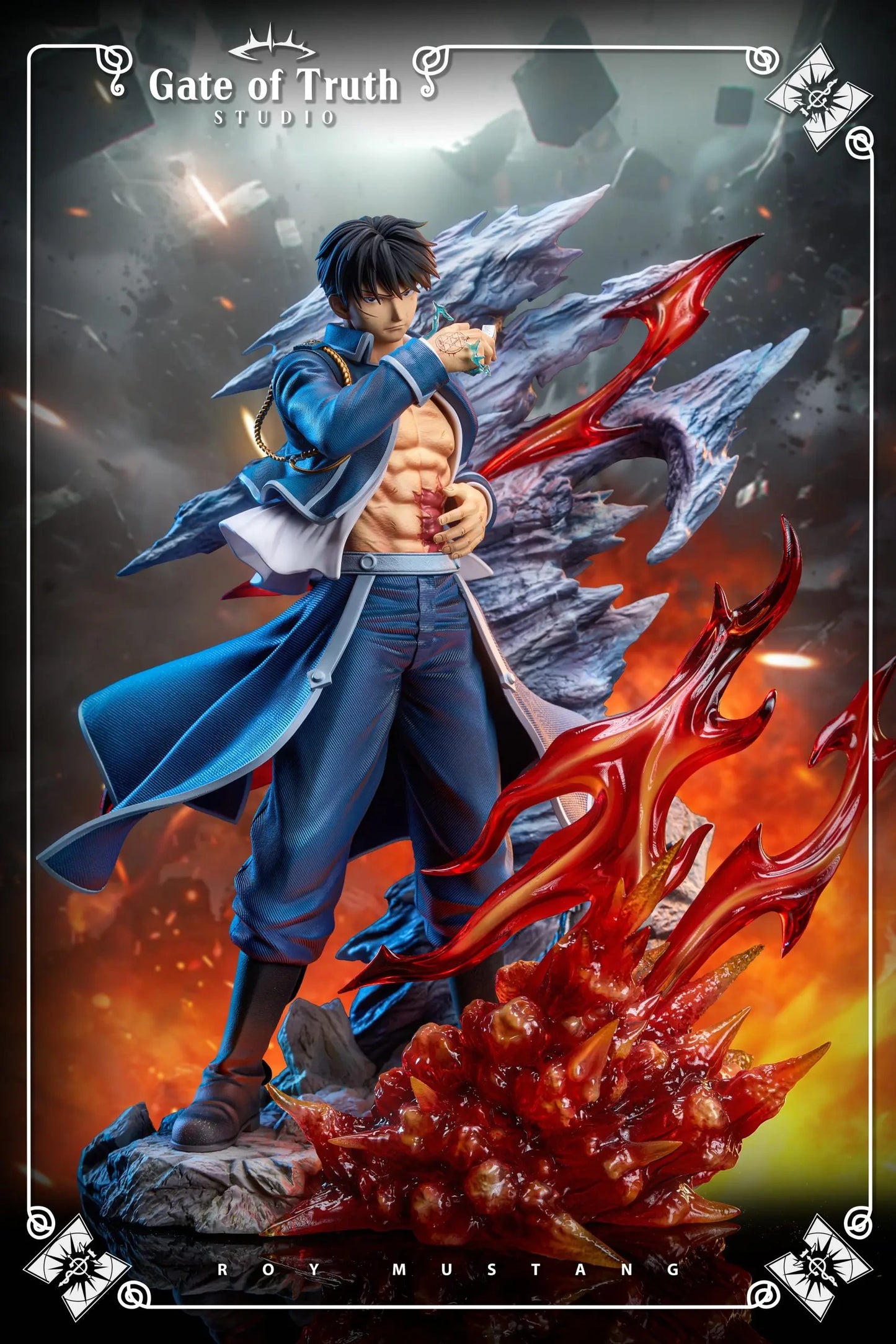 Preventa Resina Roy Mustang Figura Full Metal Alchemist Gaate of Truth Estudio