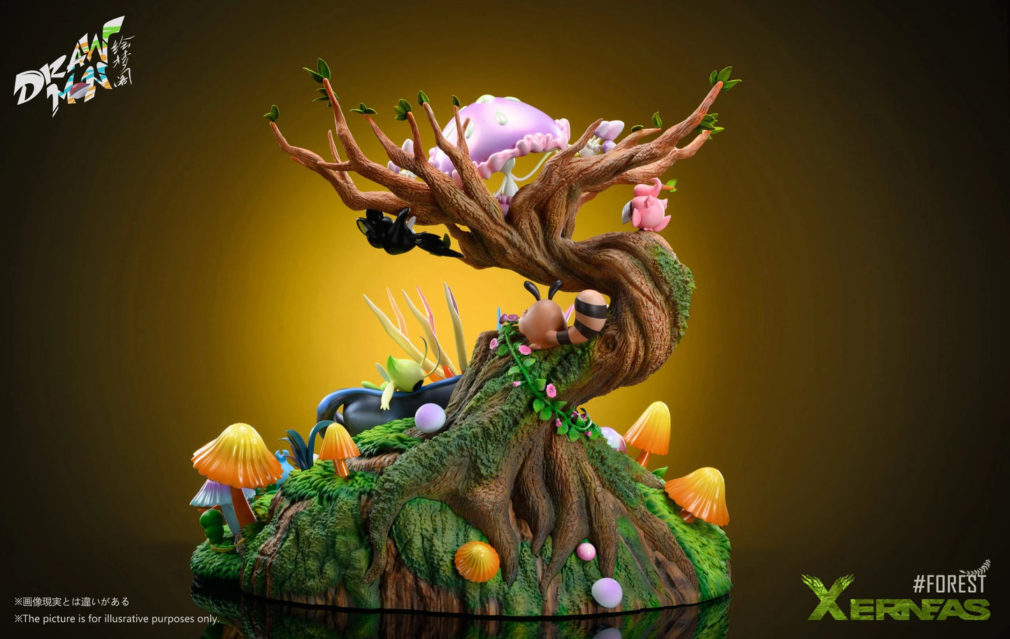 Preventa Resina Xerneas Figura Pokémon Drawmon Estudio