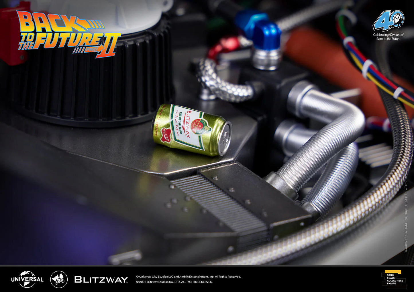 Preventa Resina Máquina del tiempo DeLorean Figura Volver al Futuro II Blitzway (Licencia) Estudio