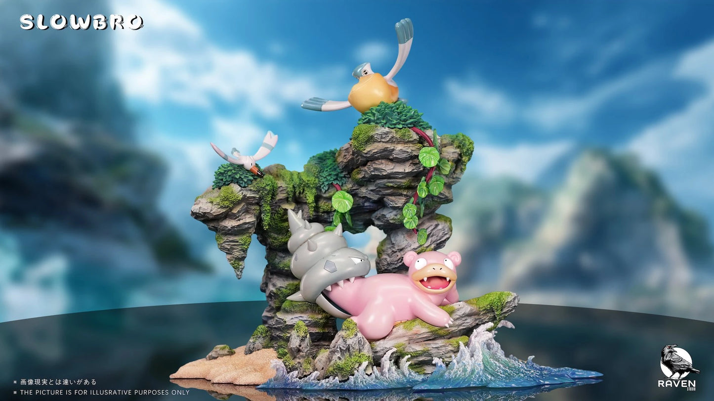 Preventa Resina Slowpoke Figura Pokemón Raven Estudio