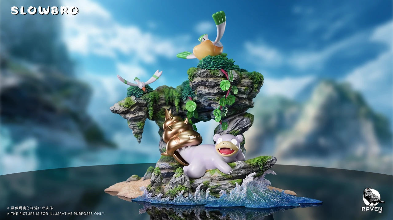 Preventa Resina Slowpoke Figura Pokemón Raven Estudio
