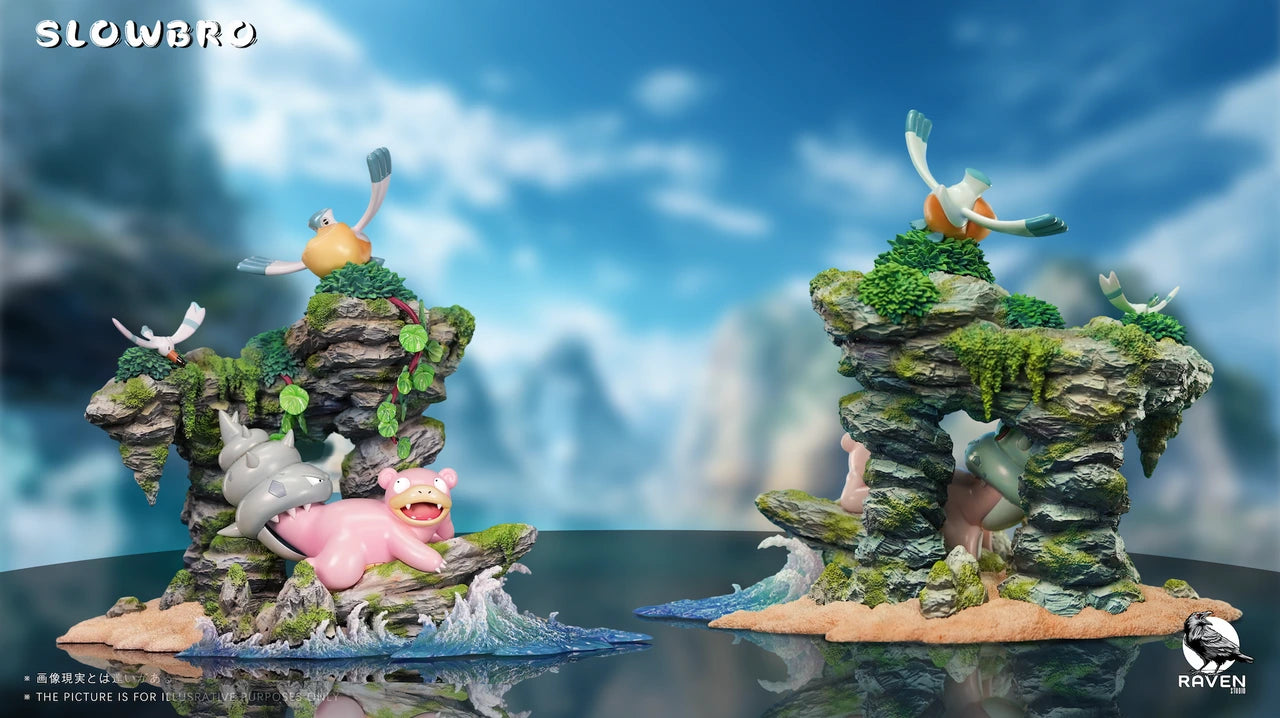 Preventa Resina Slowpoke Figura Pokemón Raven Estudio