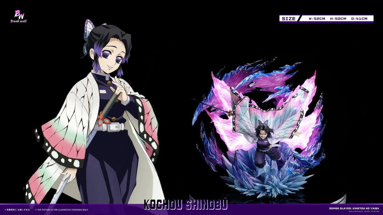 "Preventa Resina Kochou Shinobu Figura Demon Slayer: Kimetsu no Yaiba 1/6 Breakwall Estudio"