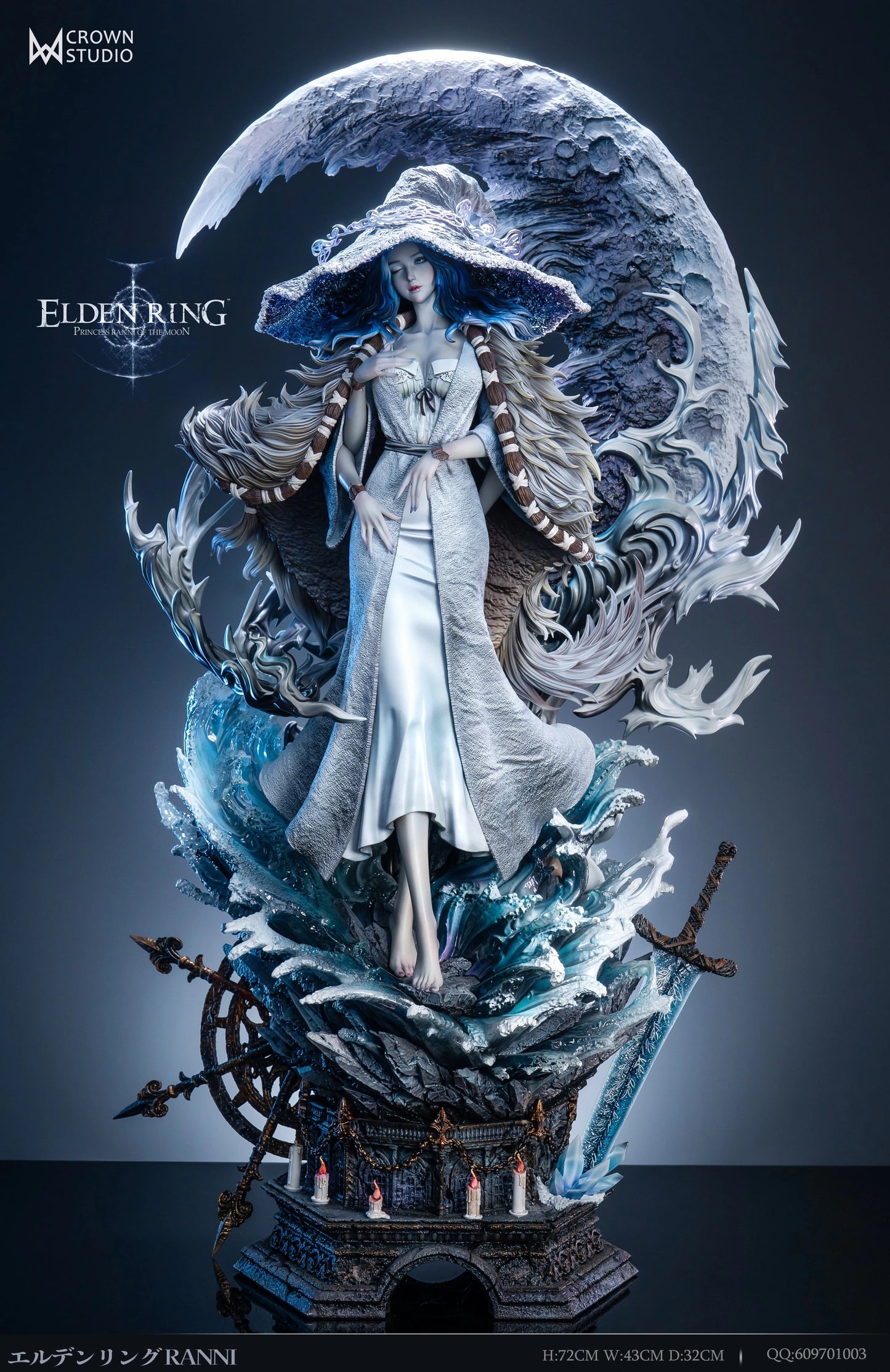 Preventa Resina Ranni Figura Elden Ring Crow Estudio