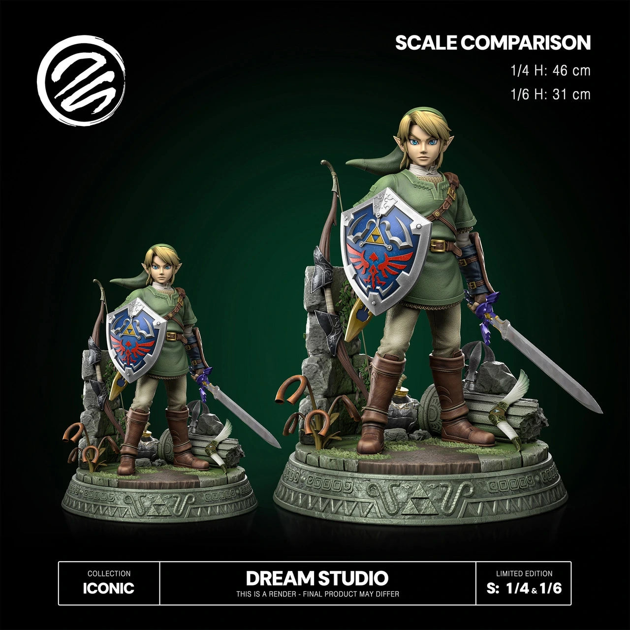 Preventa Resina Link Figura The Legend Of Zelda Dream Estudio