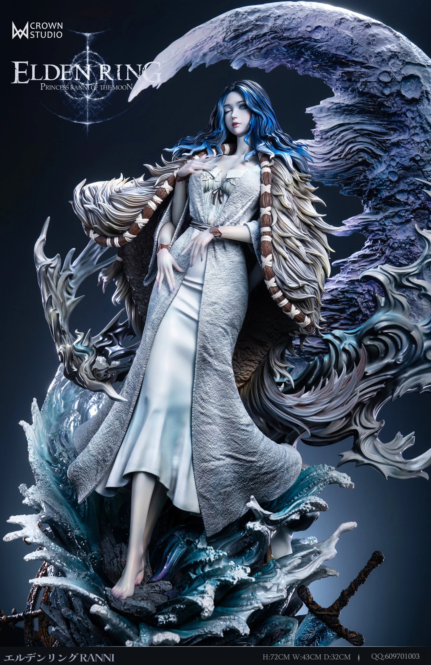 Preventa Resina Ranni Figura Elden Ring Crow Estudio