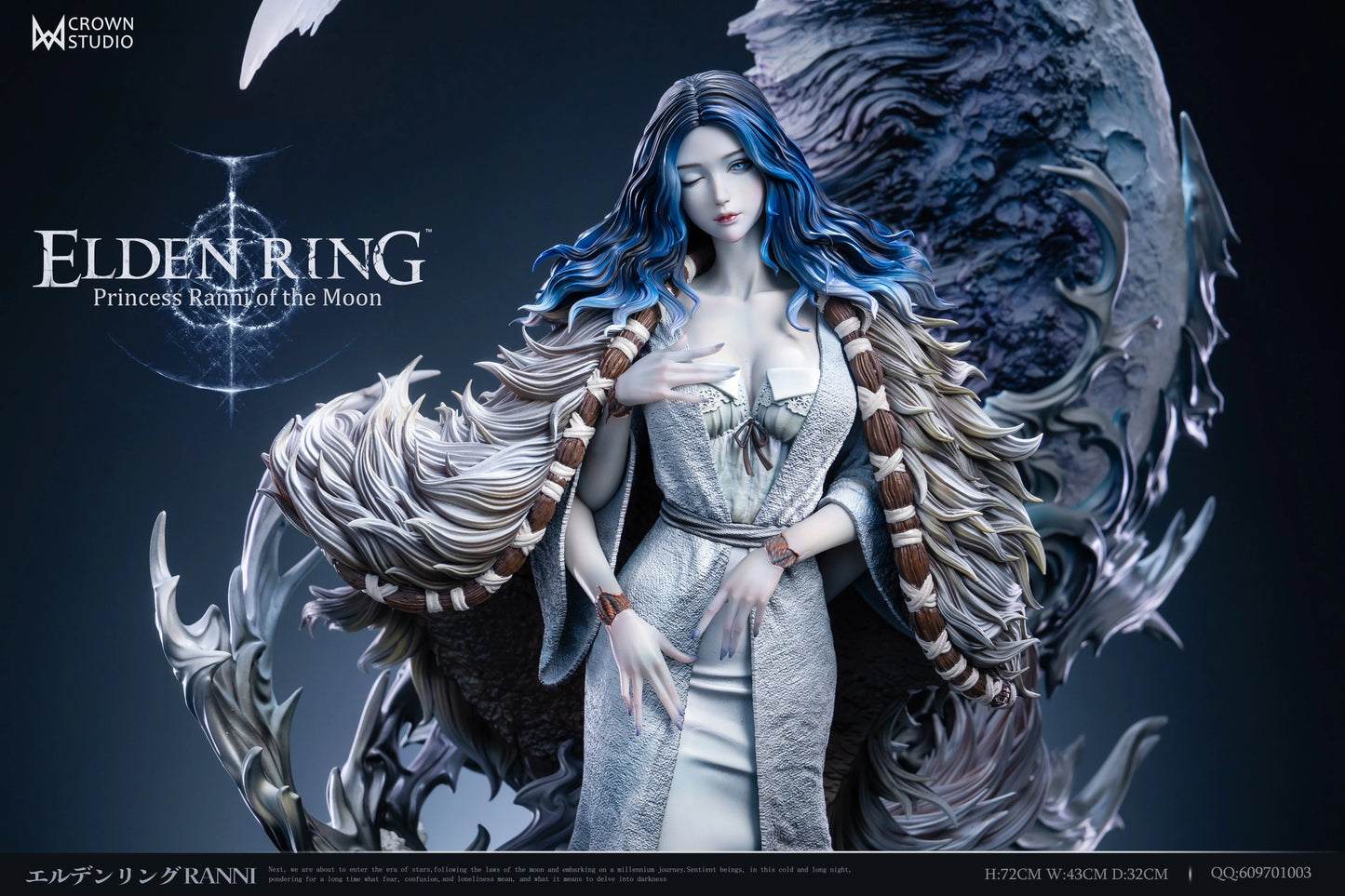Preventa Resina Ranni Figura Elden Ring Crow Estudio