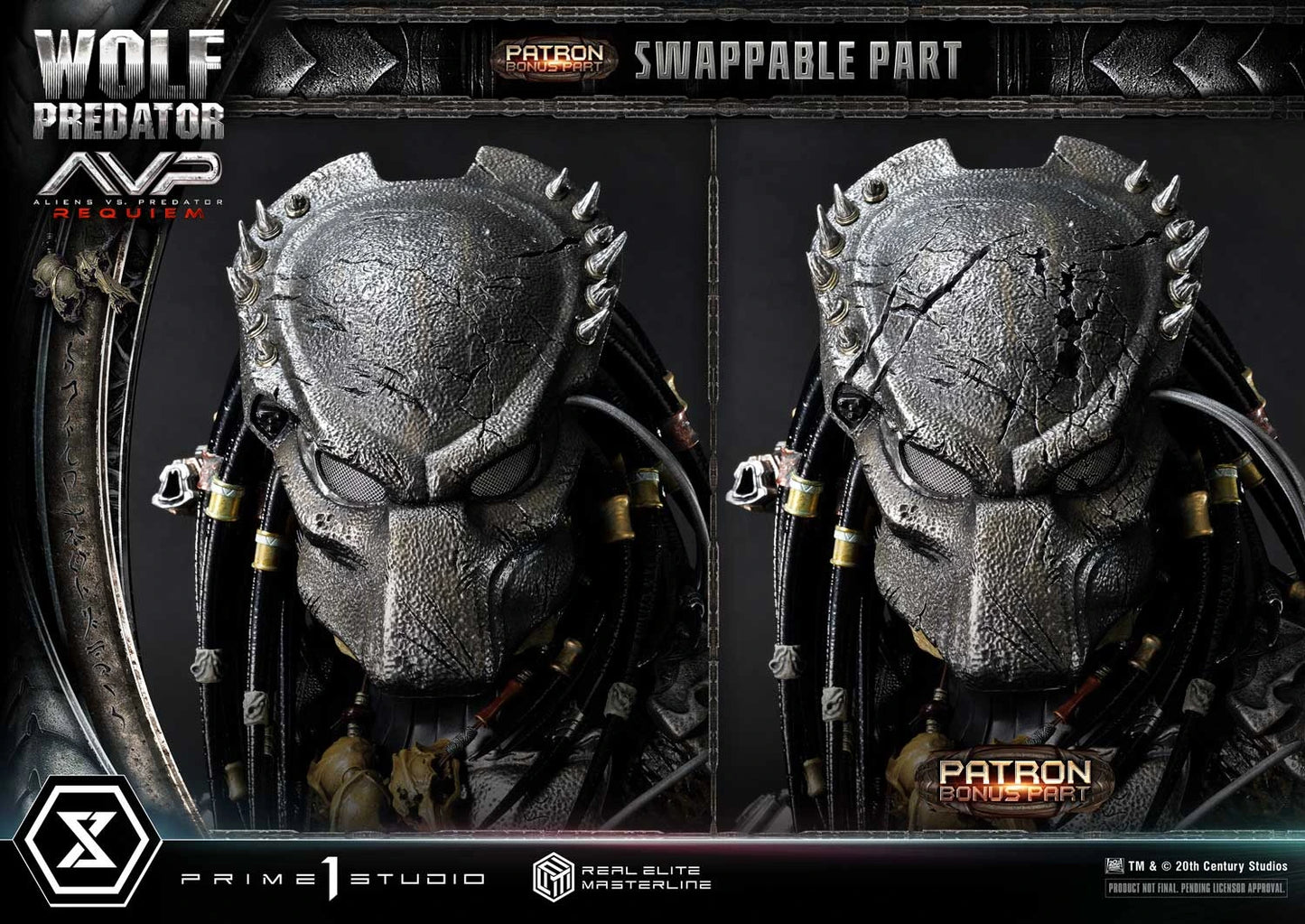 Preventa Resina Wolf Predator Figura Aliens vs Predator: Requiem Prime 1 (Licencia) Deluxe Estudio