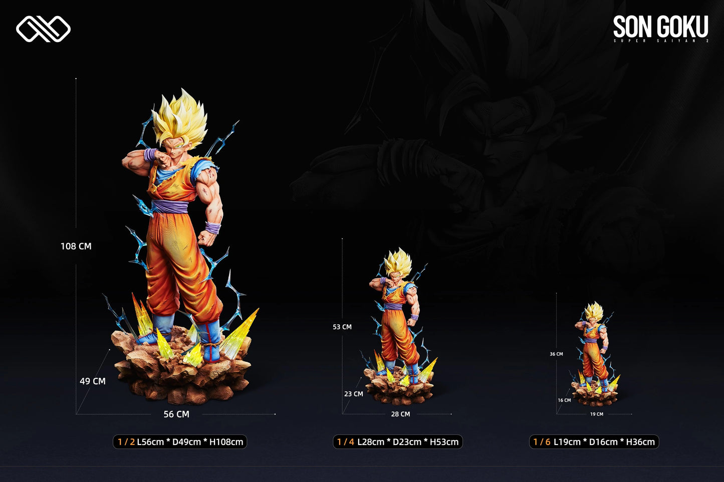 Preventa Resina Goku SSJ Figura Dragon Ball Infinite Estudio