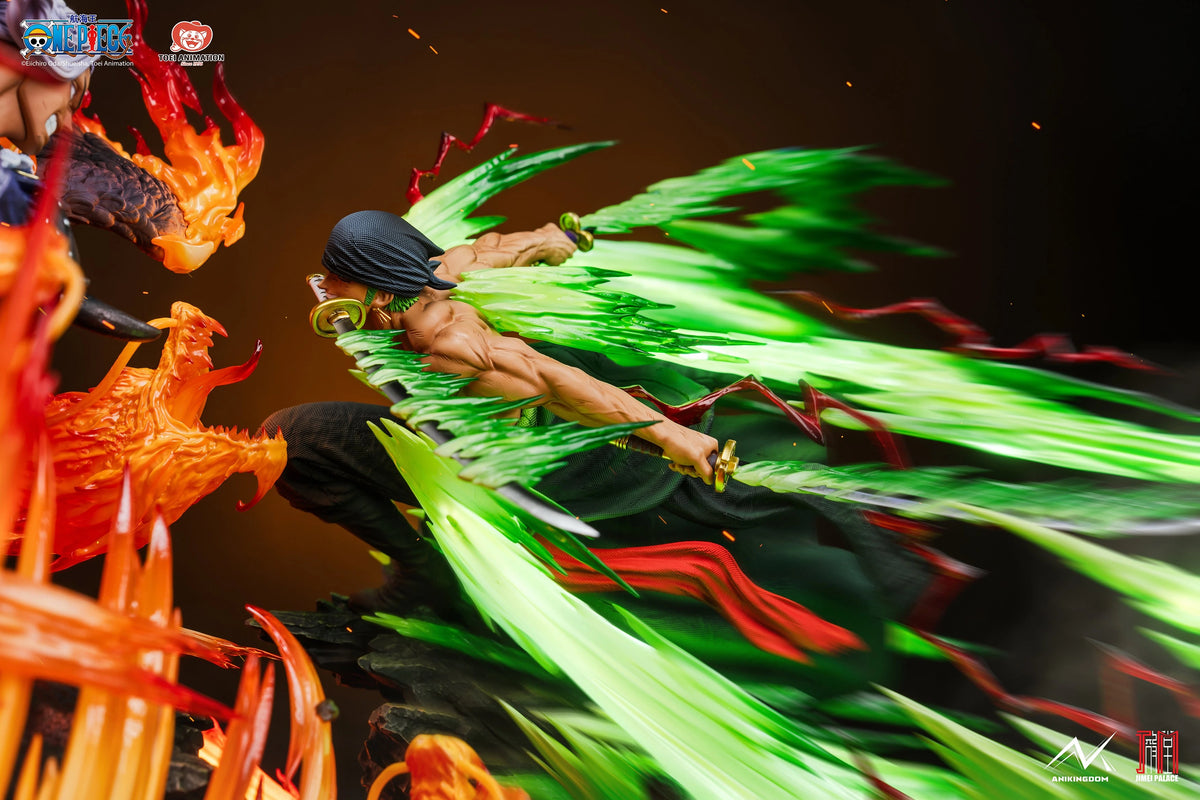 Preventa Resina Zoro vs King Figura One Piece Jimei Palace Estudio (Licencia)