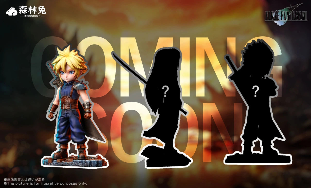 Preventa Resina Cloud Strife Figura Final Fantasy VII Forest Rabbit Estudio