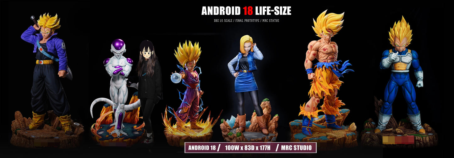 Preventa Resina Androide 18 Figura Dragon Ball MRC Estudio