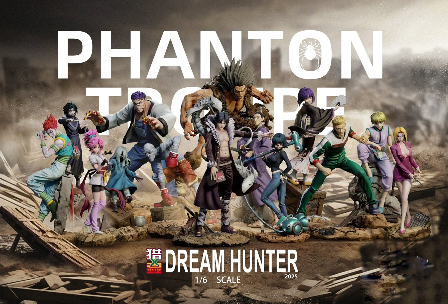 Preventa Resina Phatom Troupe Figura Hunter x Hunter Dream Hunter  Estudio