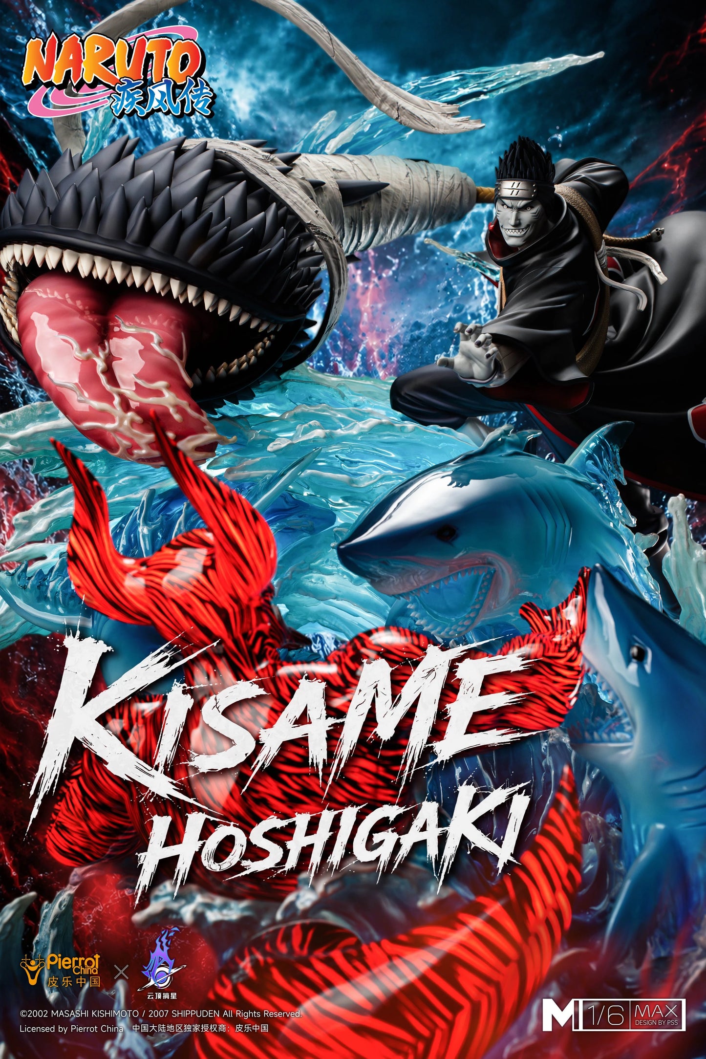 Preventa Resina Kisame Hoshigaki Figura Naruto 1/6 Pickstar Estudio (Licencia)