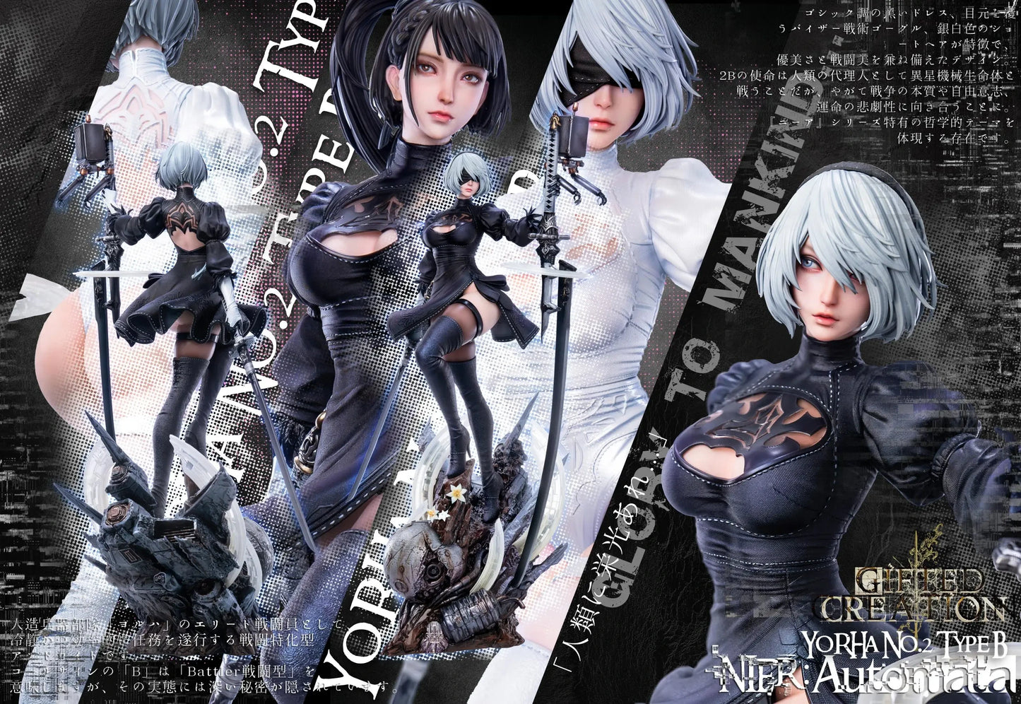 Preventa Resina 2B Figura Nier: Automata Gifted Creation Estudio