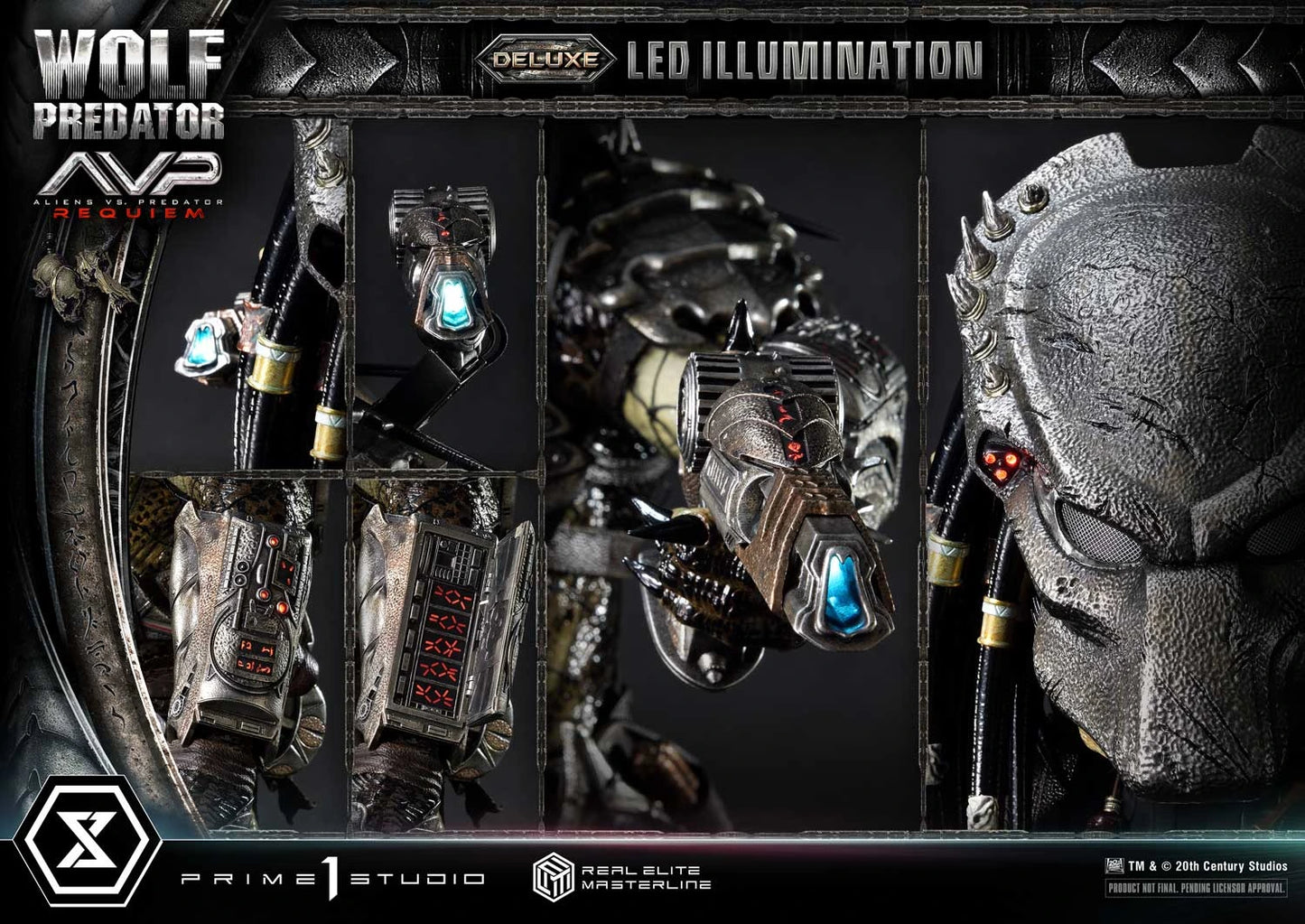 Preventa Resina Wolf Predator Figura Aliens vs Predator: Requiem Prime 1 (Licencia) Deluxe Estudio