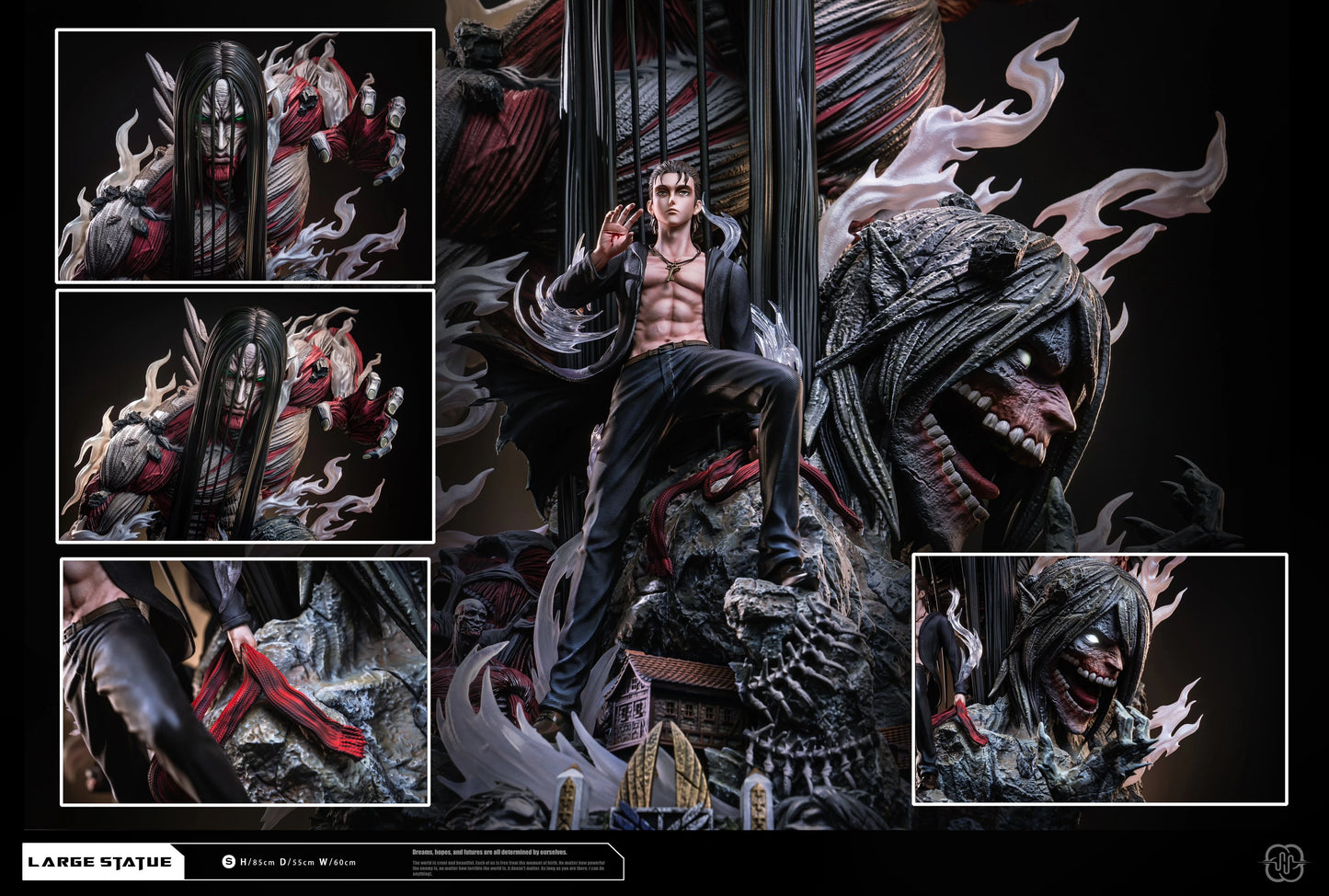 Preventa Resina Eren Jaeger  Figura Attack On Titan Hertz Estudio