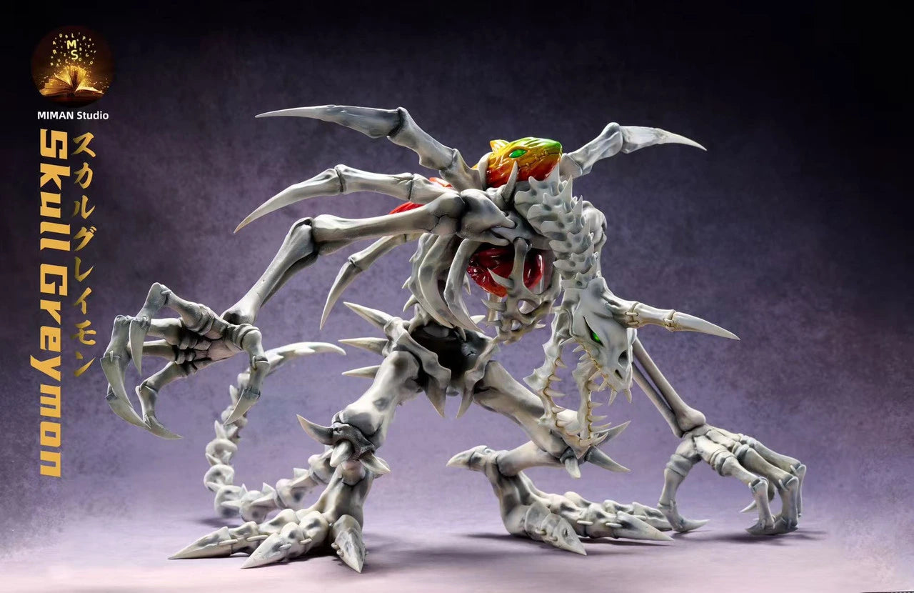 Preventa Resina Skull Greymon Figura Digimon MIMAN Estudio