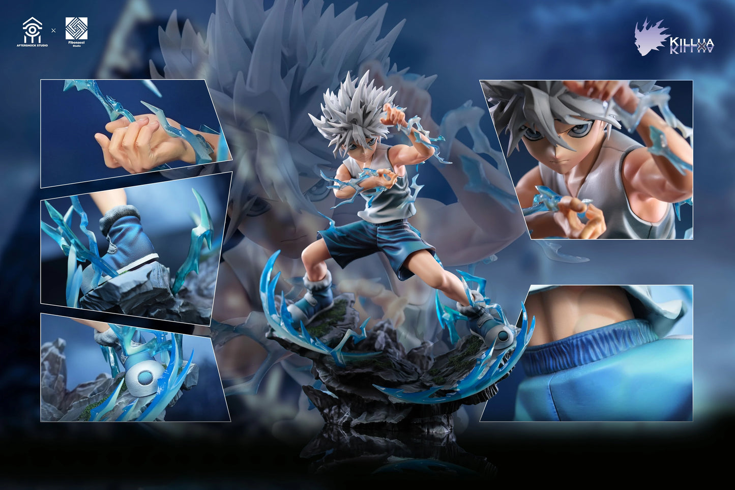 Preventa Resina Killua & Gon Figura Hunter x Hunter AfterShock & Fibonacci Estudio