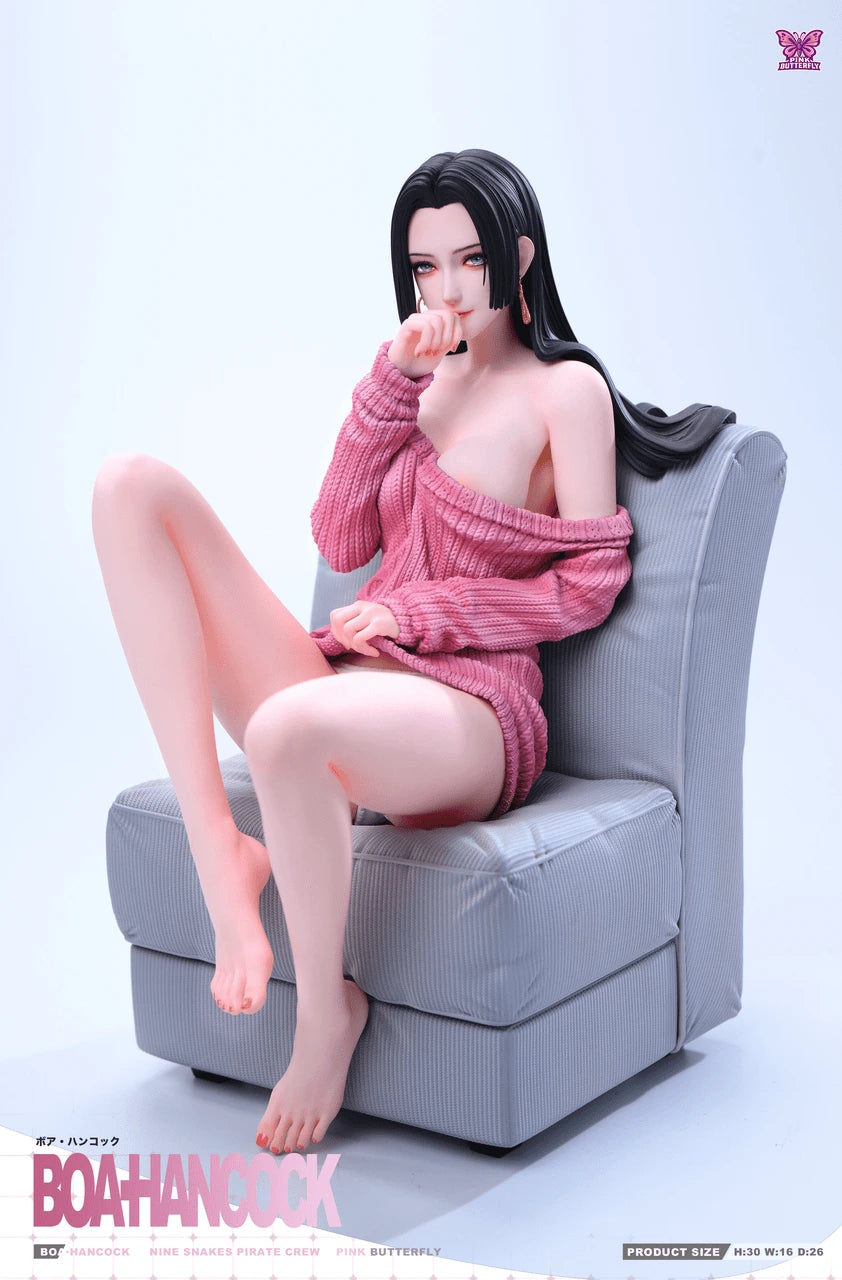 Preventa Resina Boa Hancock Figura One Piece Pink Butterfly Estudio