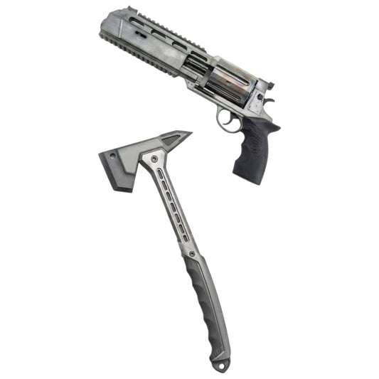 Preventa Resina Revolver & Hacha Figura Resident Evil Requiem Panda  Estudio