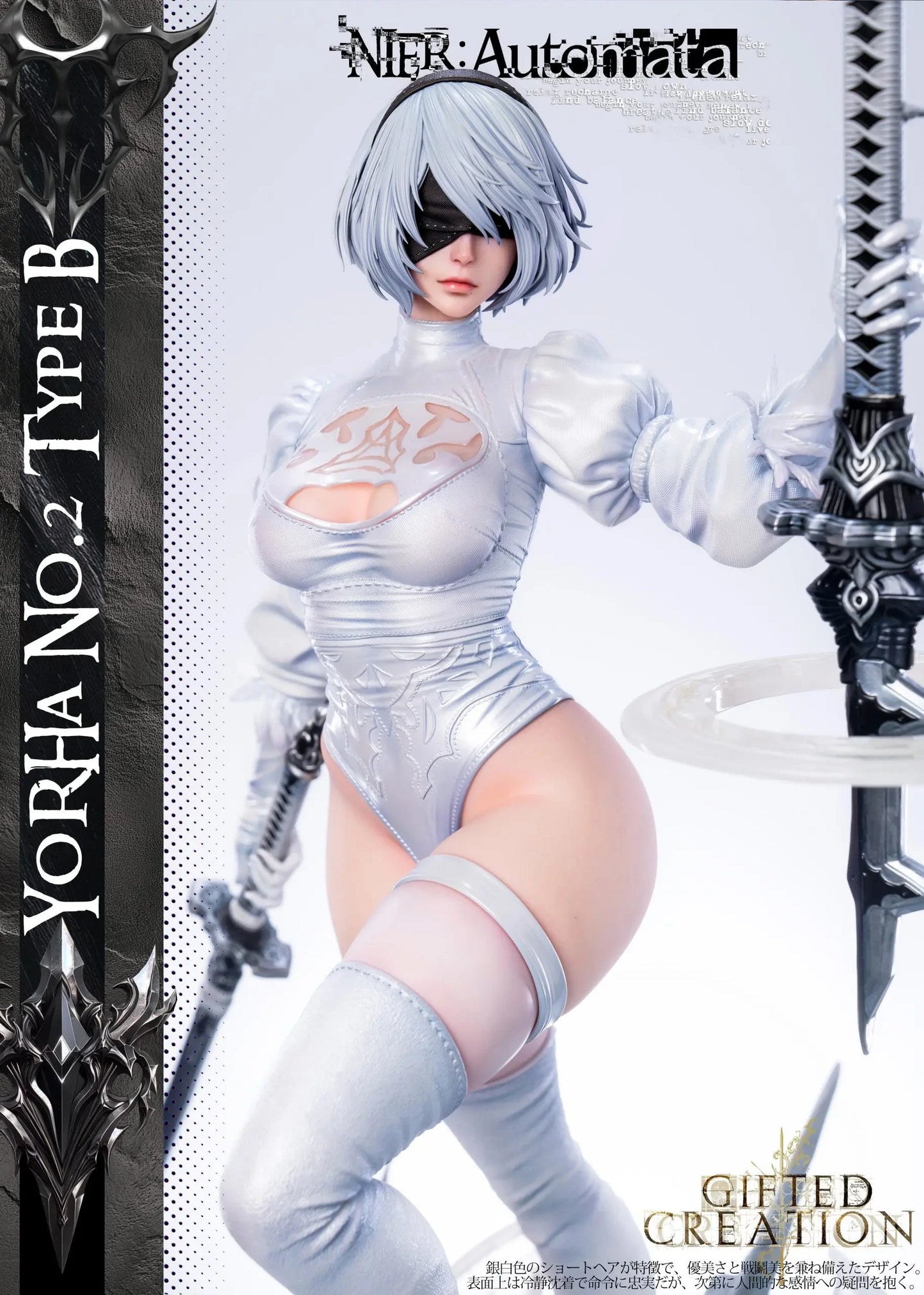 Preventa Resina 2B Figura Nier: Automata Gifted Creation Estudio