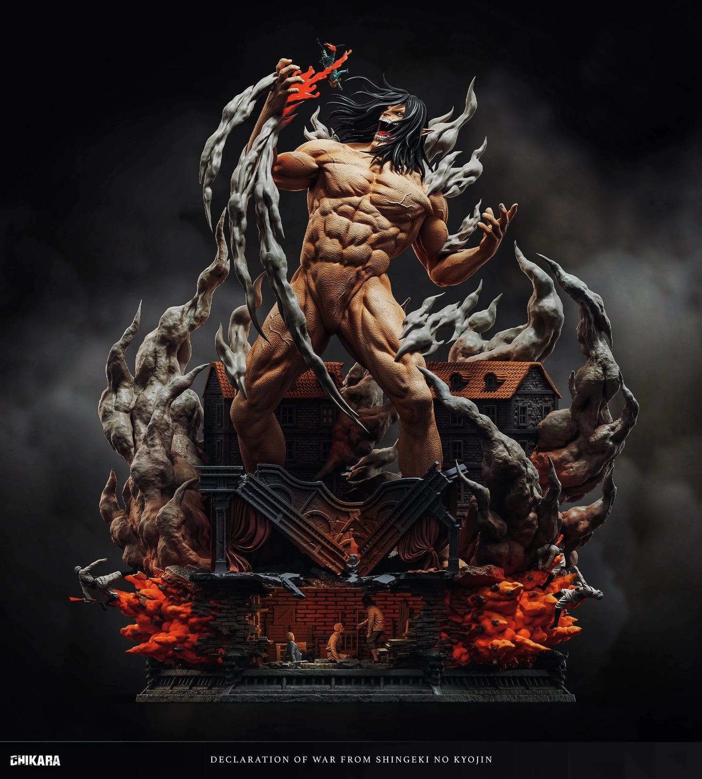 Preventa Resina Titan de Ataque Figura Attack On Titan Chikara Estudio