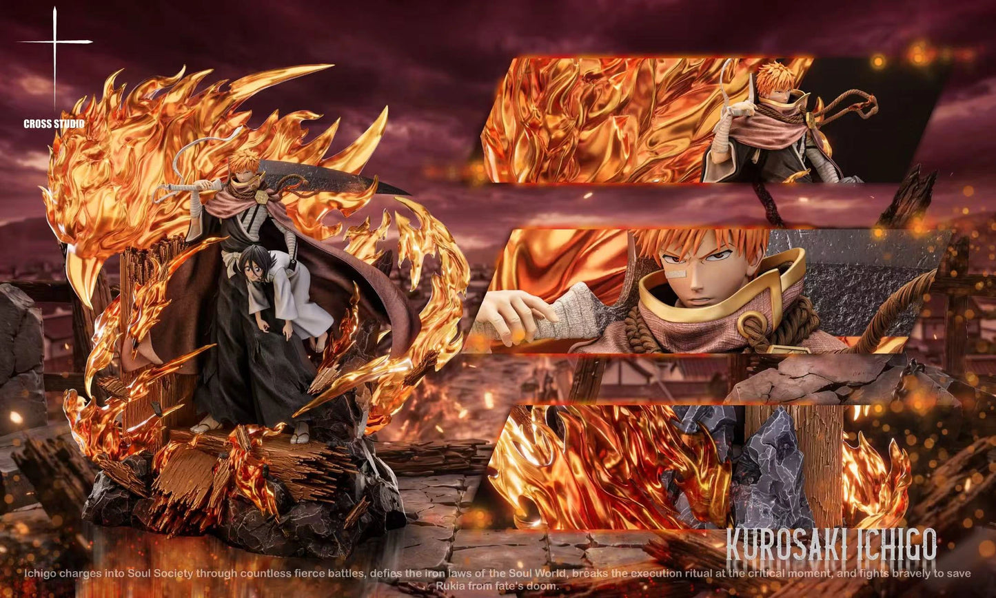 Preventa Resina Kurosaki Ichigo Figura Bleach Cross Estudio