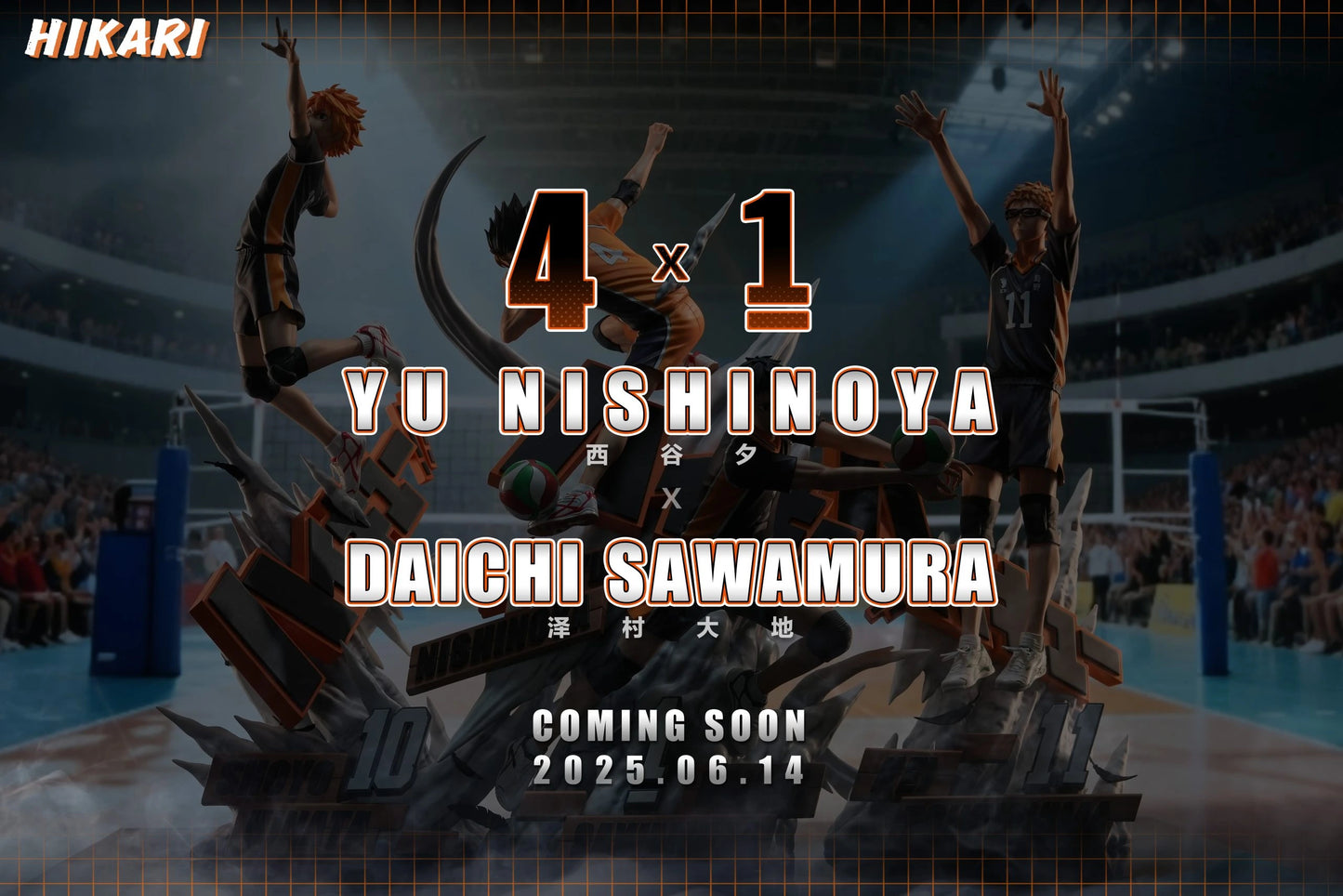 Preventa Resina Yu Nishinoya & Daichi Sawamura Figura Haikyū!!  Hikari Estudio