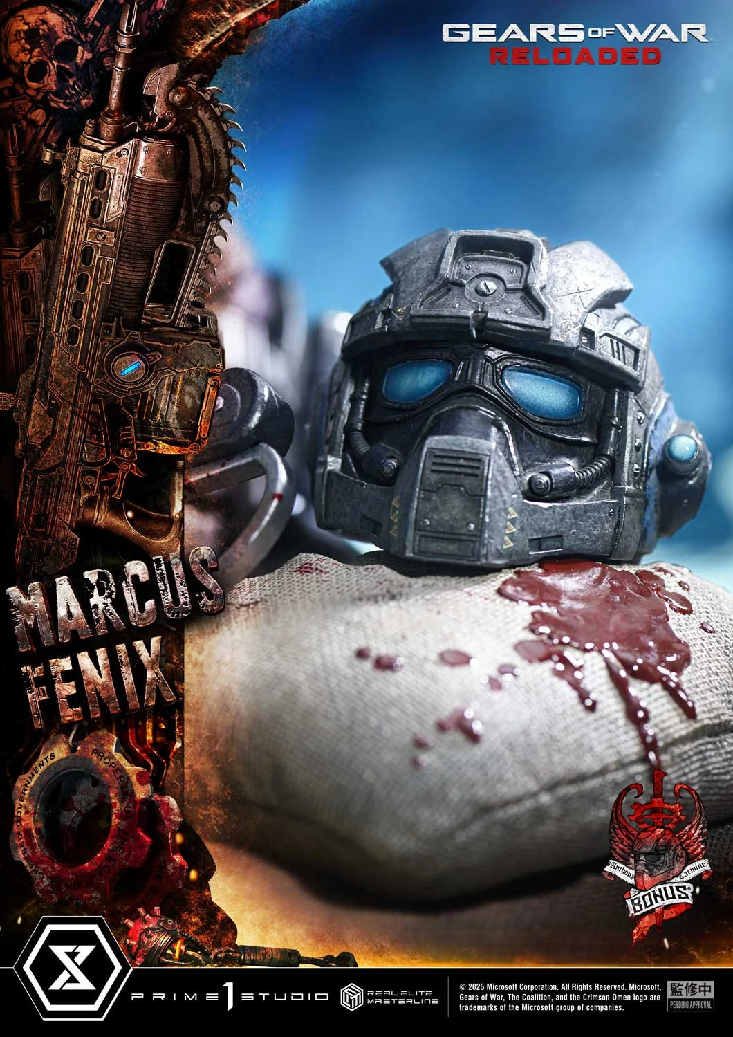 "Preventa Resina Marcus Fenix Figura Gears of War: Reloaded  Prime 1 (Licencia) Estudio"