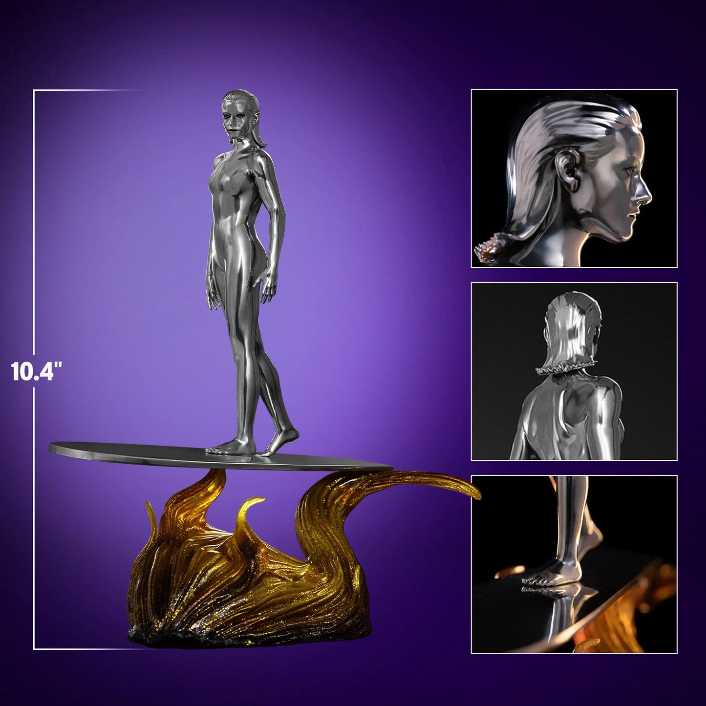 Preventa Resina Silver Surfer Figura Los 4 Fantásticos: primeros pasos  Iron (Licencia) Estudio