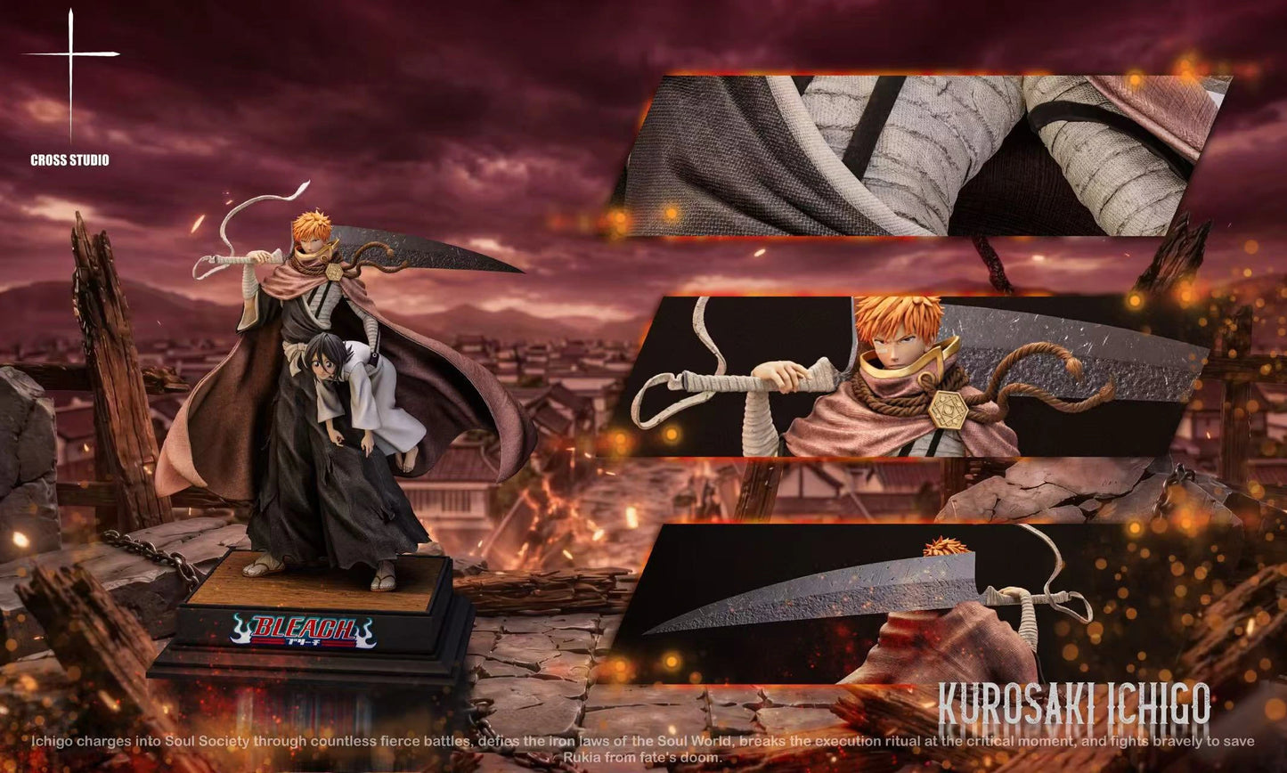 Preventa Resina Kurosaki Ichigo Figura Bleach Cross Estudio