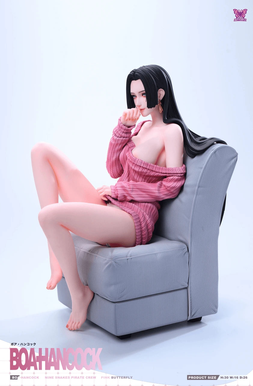 Preventa Resina Boa Hancock Figura One Piece Pink Butterfly Estudio