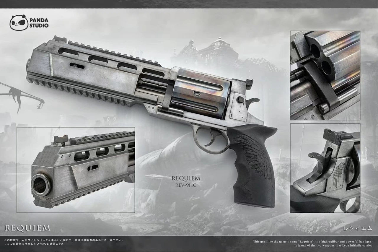 Preventa Resina Revolver & Hacha Figura Resident Evil Requiem Panda  Estudio
